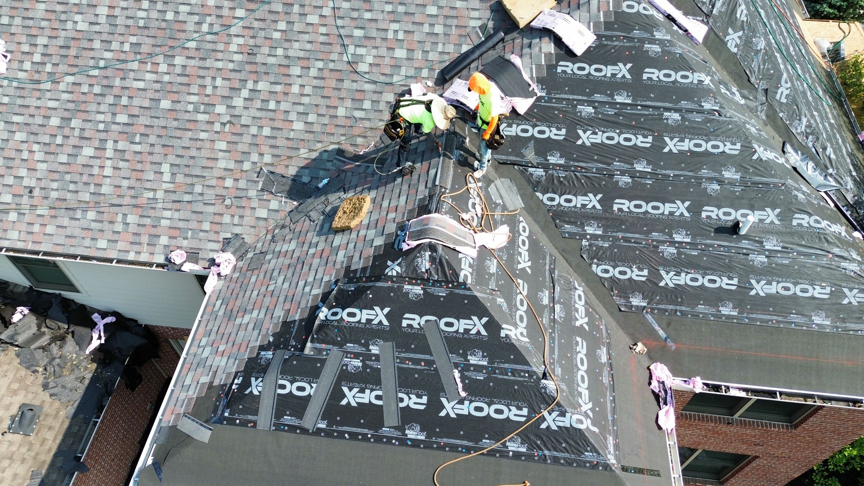 Residential Roofing Installation using Duration Series Shingles - Colonial Slate by RoofX 