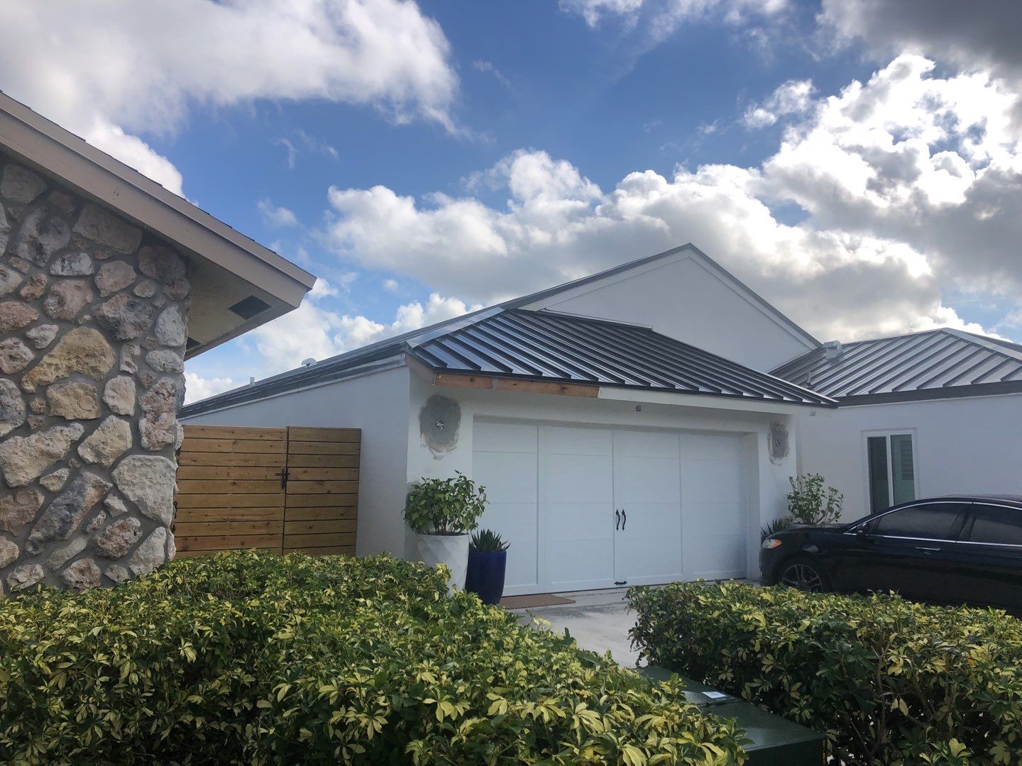 Residential Roofing Installation using 1" Nail strip metal roof by BLUES BROTHERS ROOFING