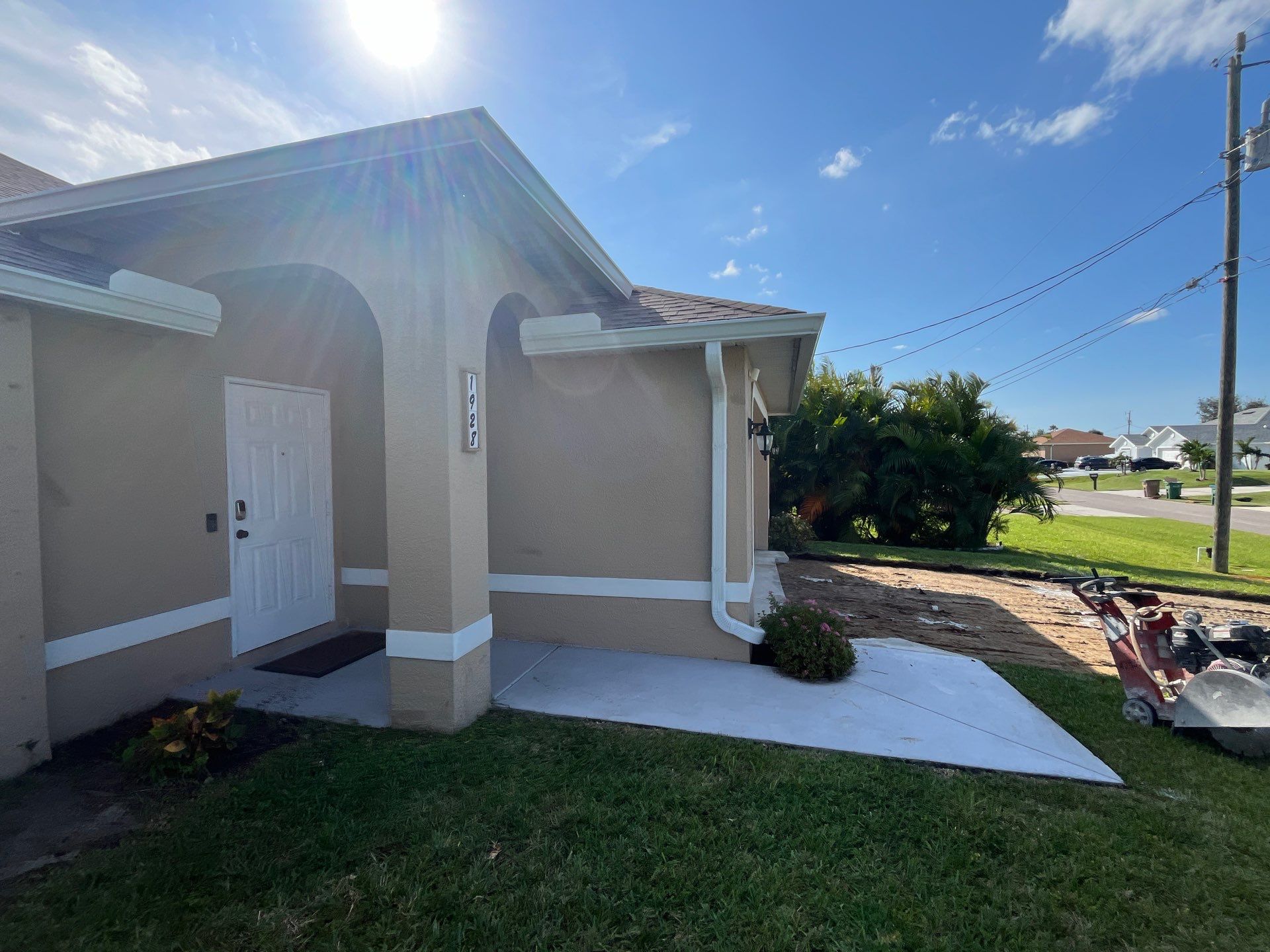 Downspout Extensions for Cape Coral Homes  by Gutter Professors