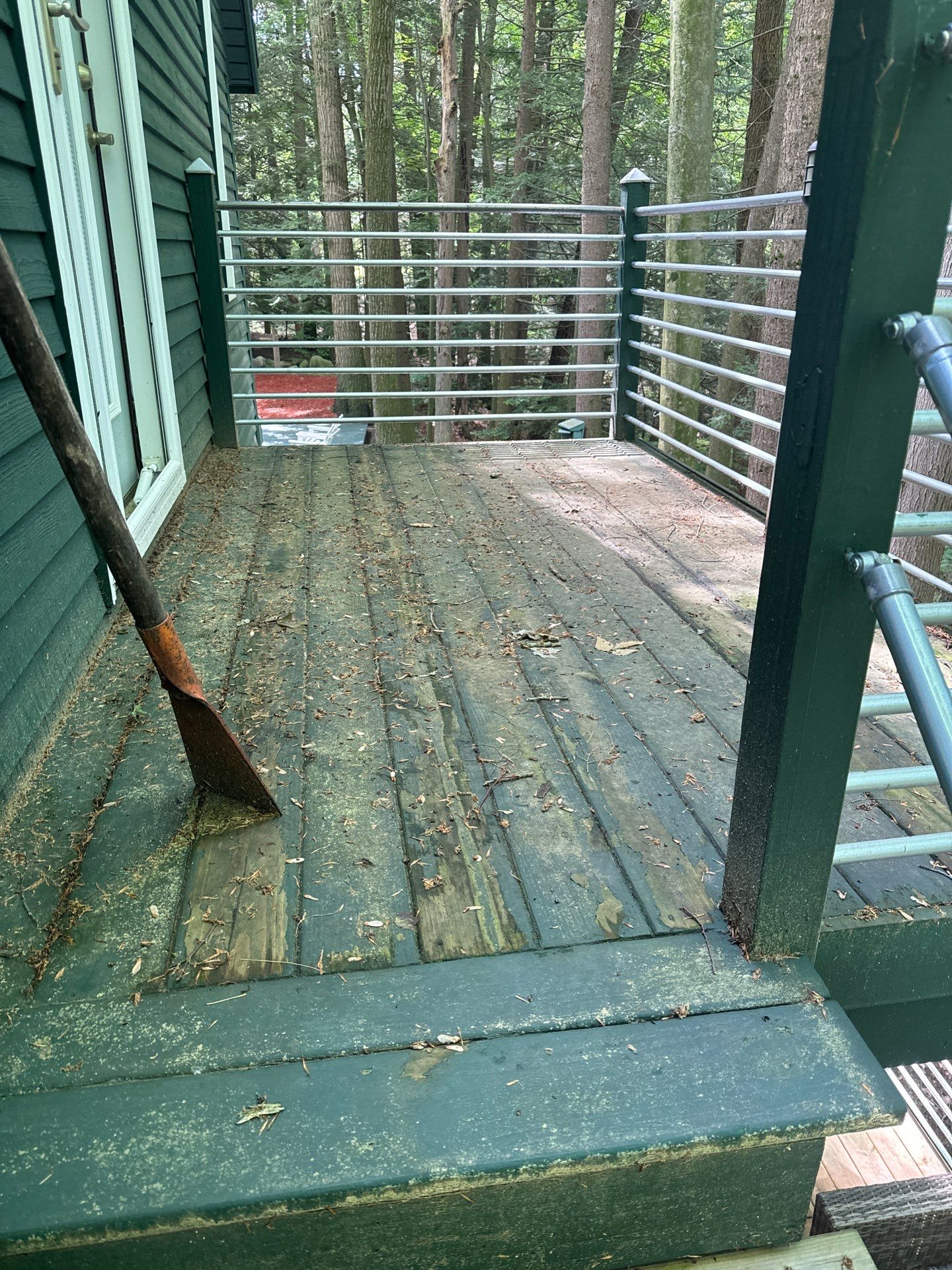 Solid staining decking and stairs. by Gordon Painting