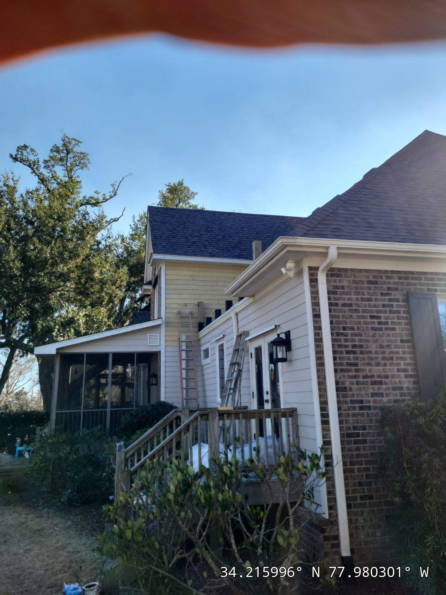 Insurance Claim Storm Damage Restoration with Skylight Replacement in Leland, NC by RGR Construction and Roofing, LLC