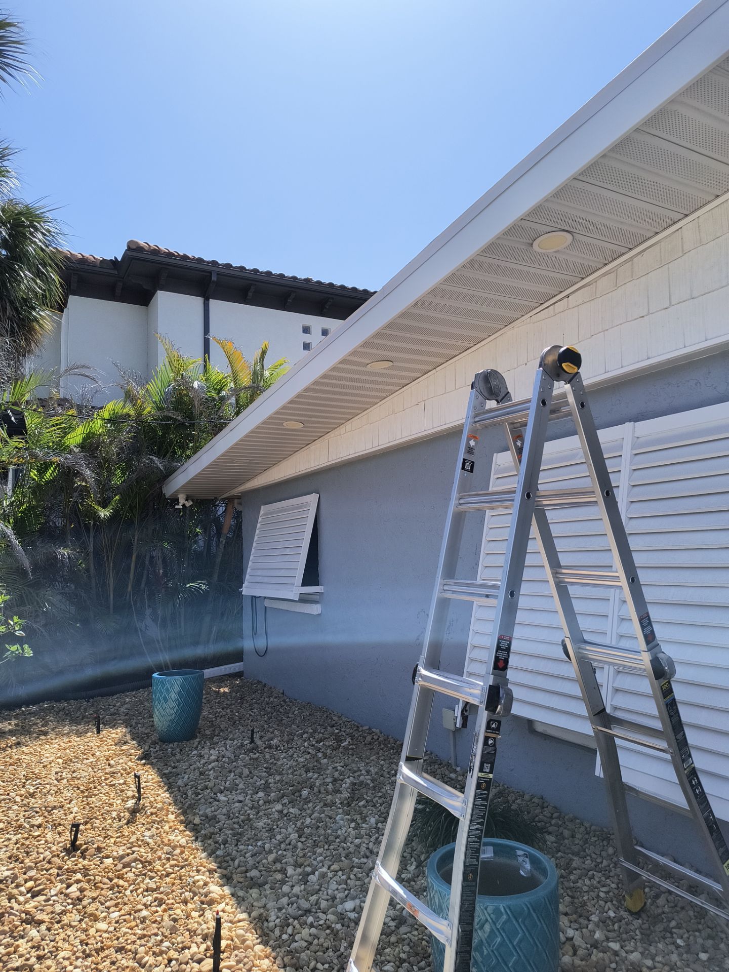 New Metal Soffit and Fascia in Siesta Key FL by Gutter Professors