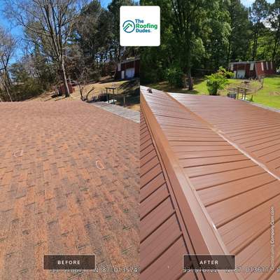 Metal Roof Replacement in Sylvan Springs (Brown)