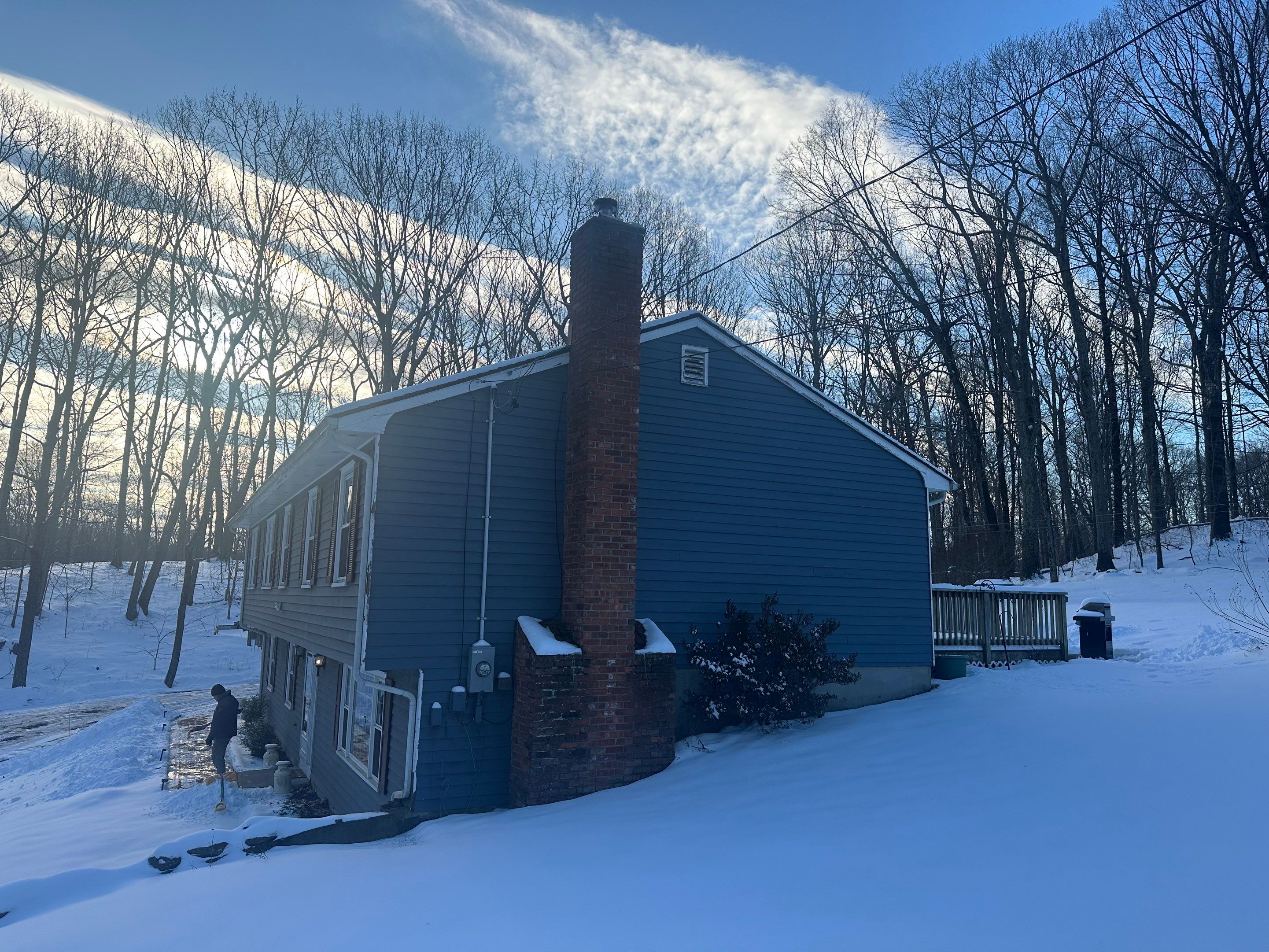 Siding Installation using CertainTeed Mainstreet Vinyl Siding - Pacific Blue by A Plus Exterior