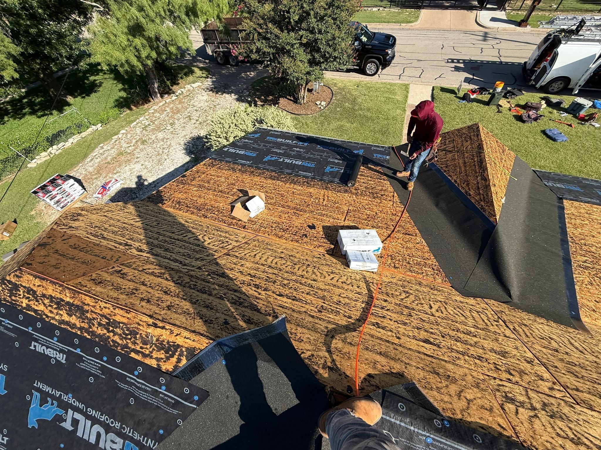 Project in Granbury by Lonestar Roofing and Restoration LLC.