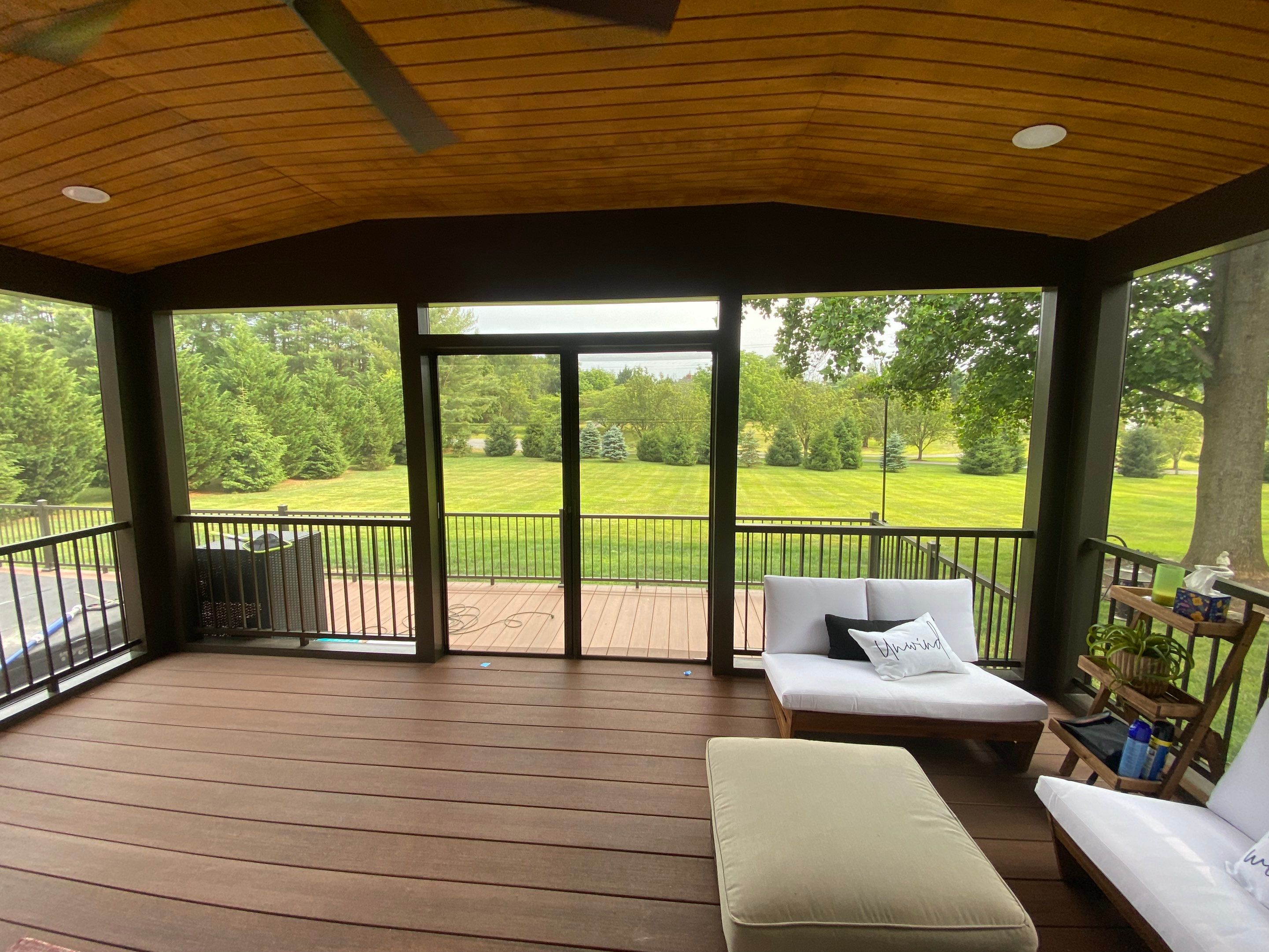 Deck/Screen porch Transformation using Timbertech by The Smet Companies, LLC