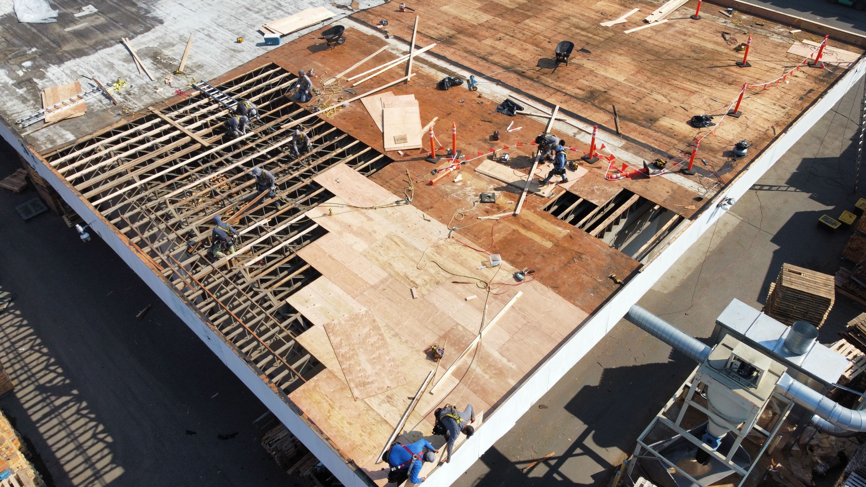 Warehouse Flat Roof - Torchdown to PVC by RoofSmart