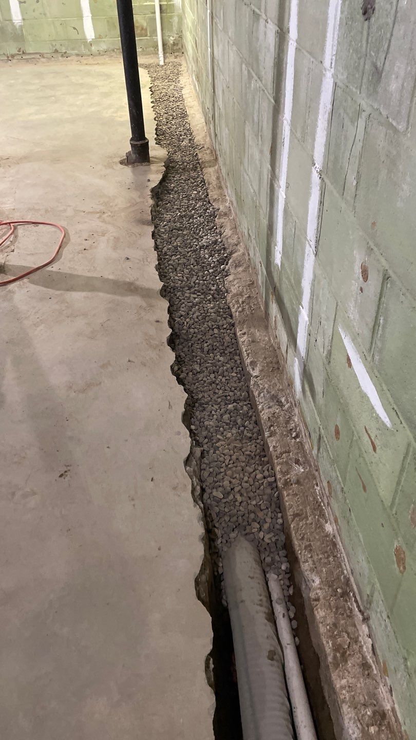 Interior Drain Tile & Wall Drainage in Southwest Minneapolis by Waterproofing Northeast