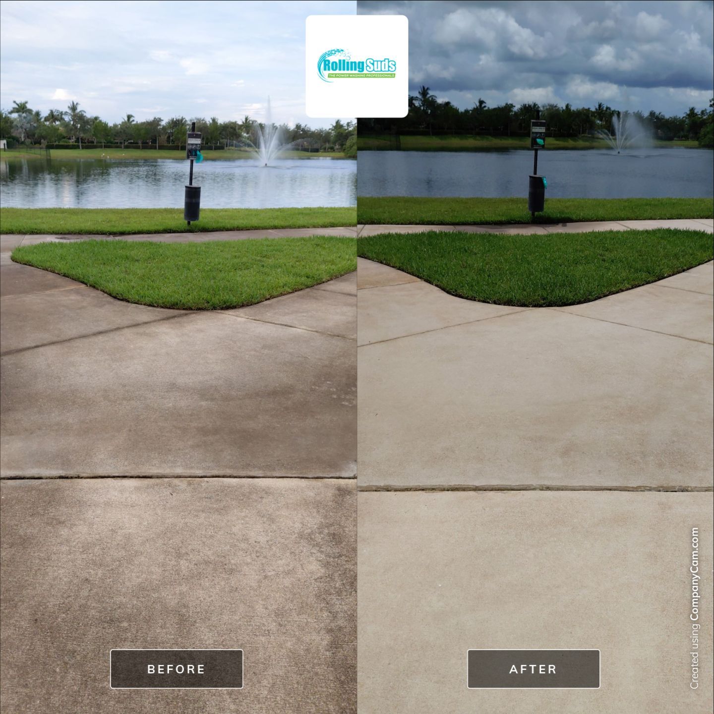 Apartment Flat Work by Rolling Suds Power Washing of Naples - Fort Myers