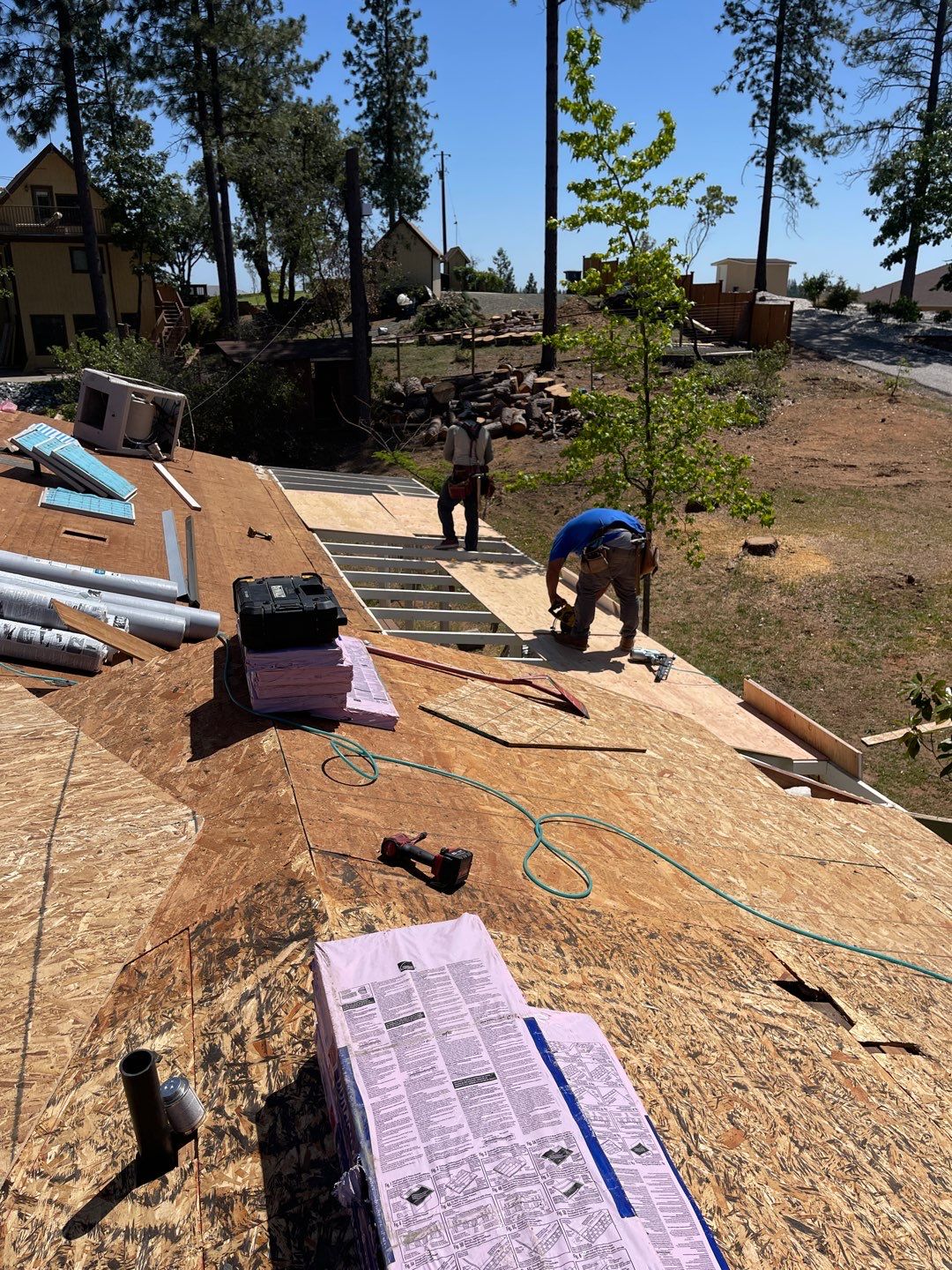 Residential Roofing Installation using Owens Corning Roofing Shingles by Byers Enterprises 