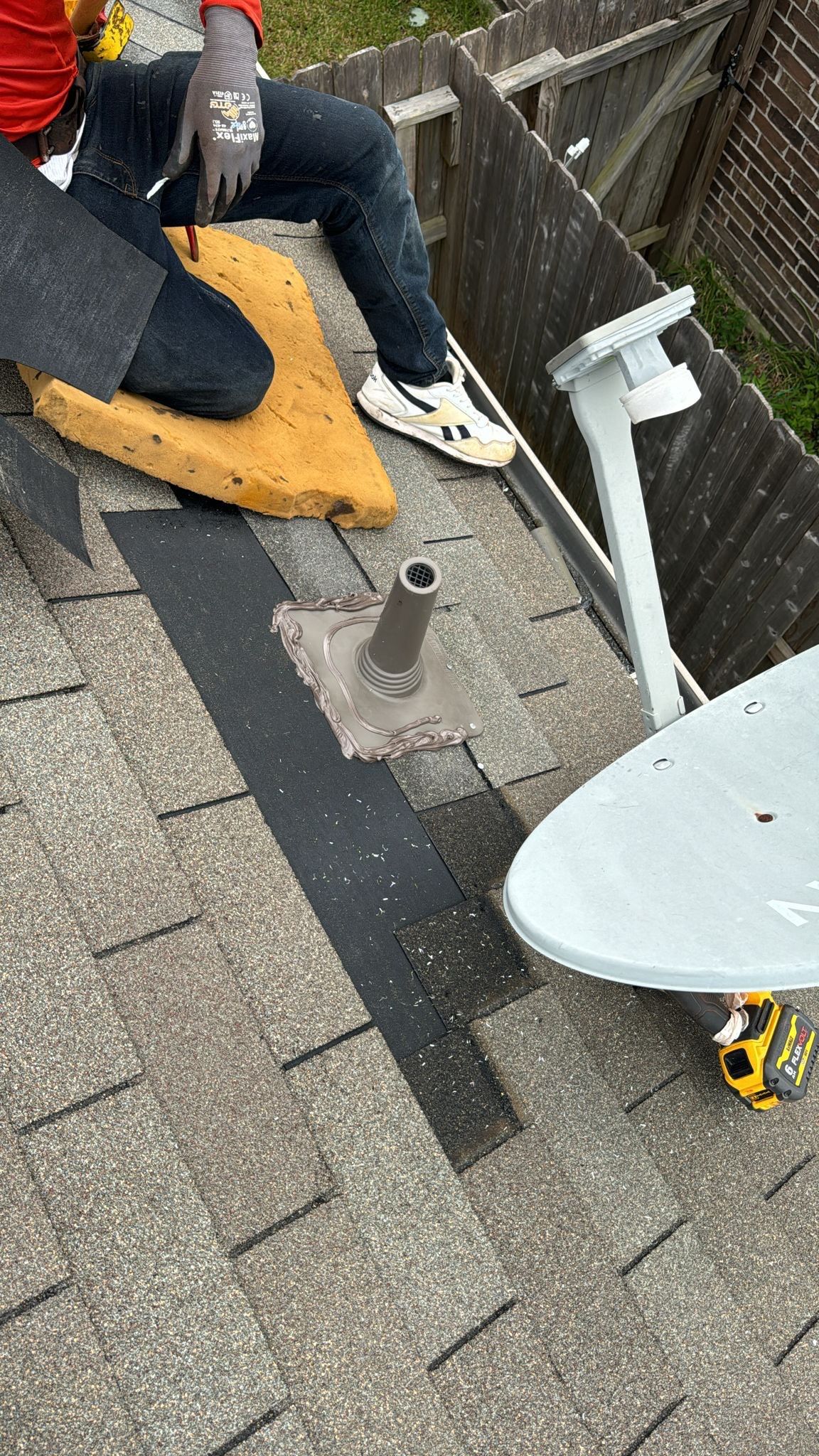 Hail Damage using Owen's Corning Duration (Lifetime) Shingles by Roof Repair Services LLC