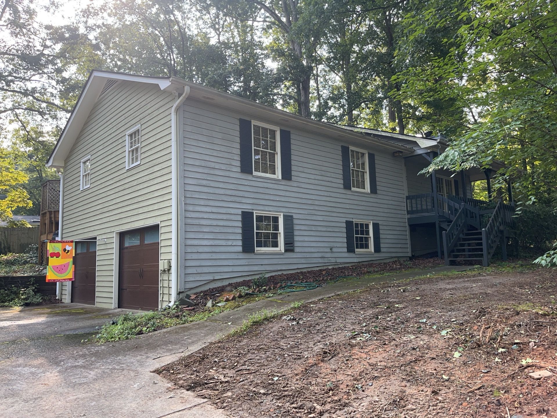 Exterior Painting using Sherwin Williams WoodScapes  by Nelson Exteriors 