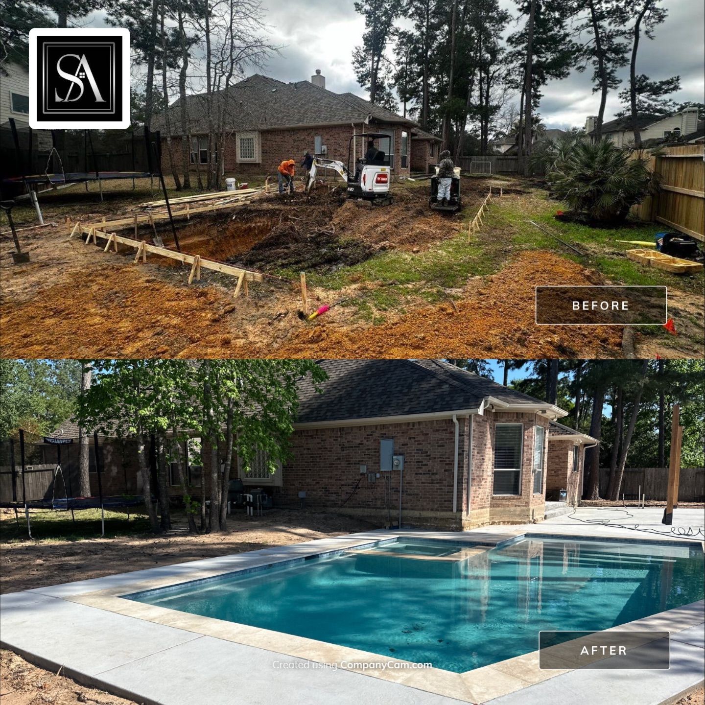 Pool, Patio Cover and Summer Kitchen in Sterling Ridge by SophAlx LLC