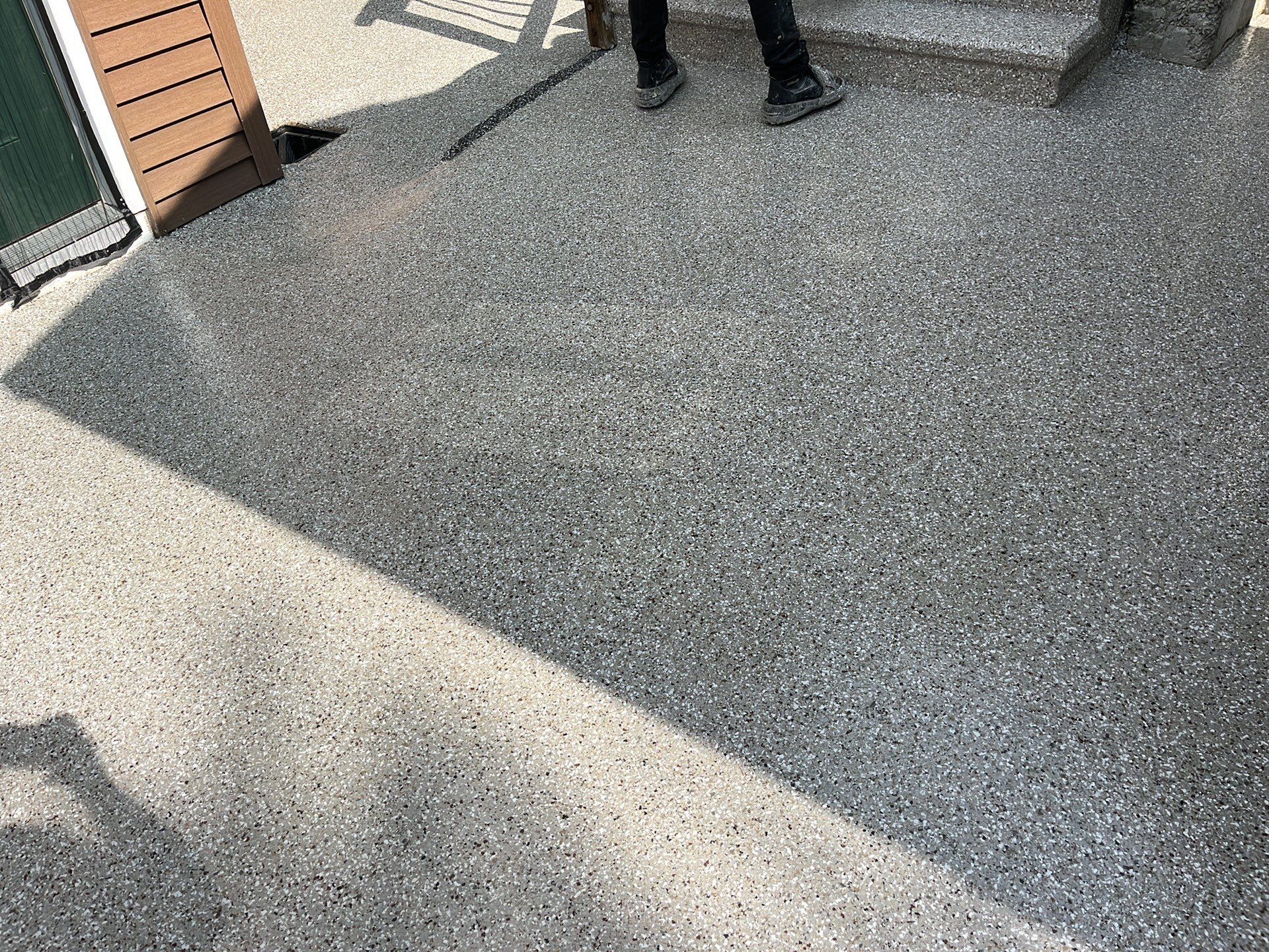 Patio & Steps in Tyngsborough, MA 01879 by Symphony Concrete Coatings