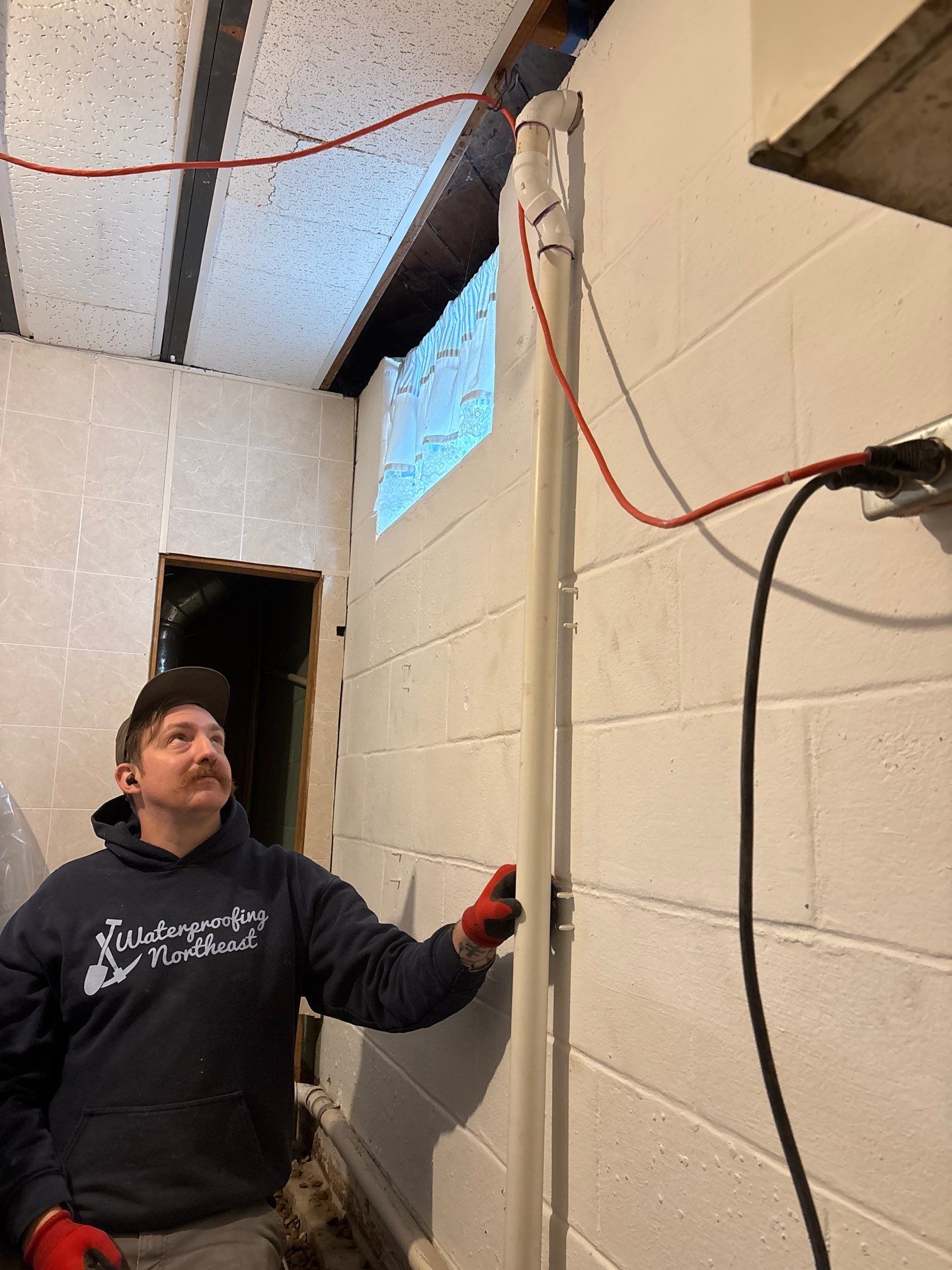 Drain Tile & a Sump Pump for our Property Management Partner by Waterproofing Northeast