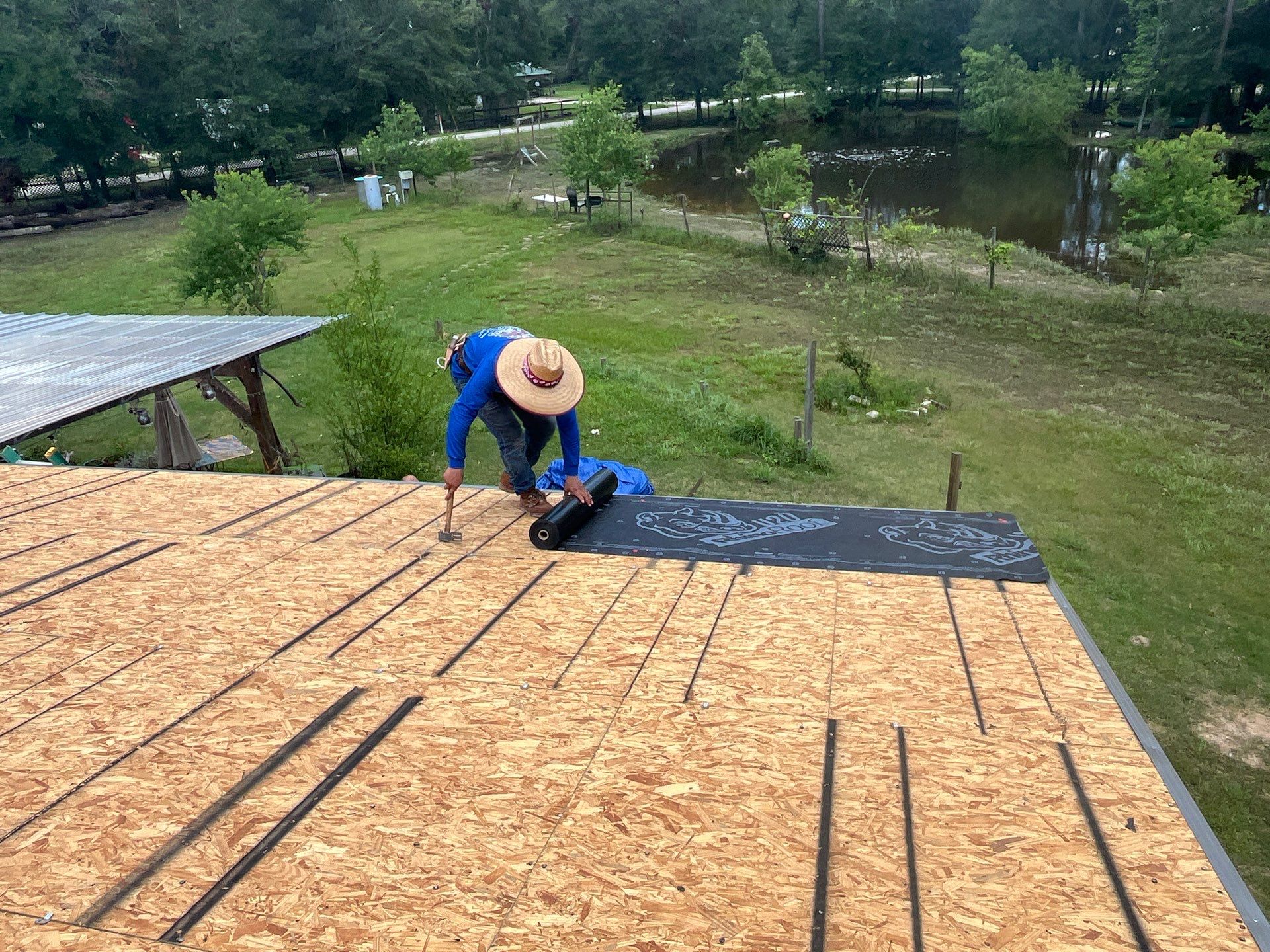 Residential Roofing Installation using Owen's Corning Duration (Lifetime) Shingles by Roof Repair Company