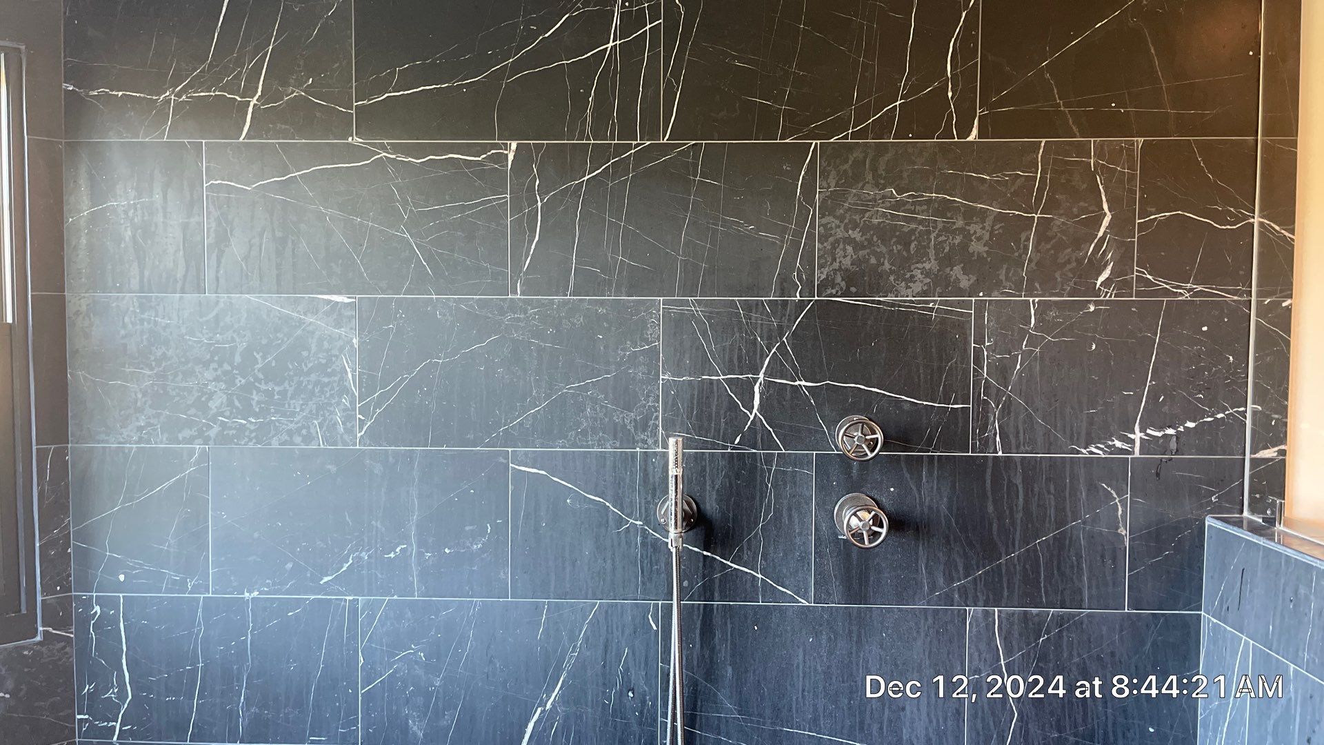 Marble shower restoration by The Beautiful Stone Company