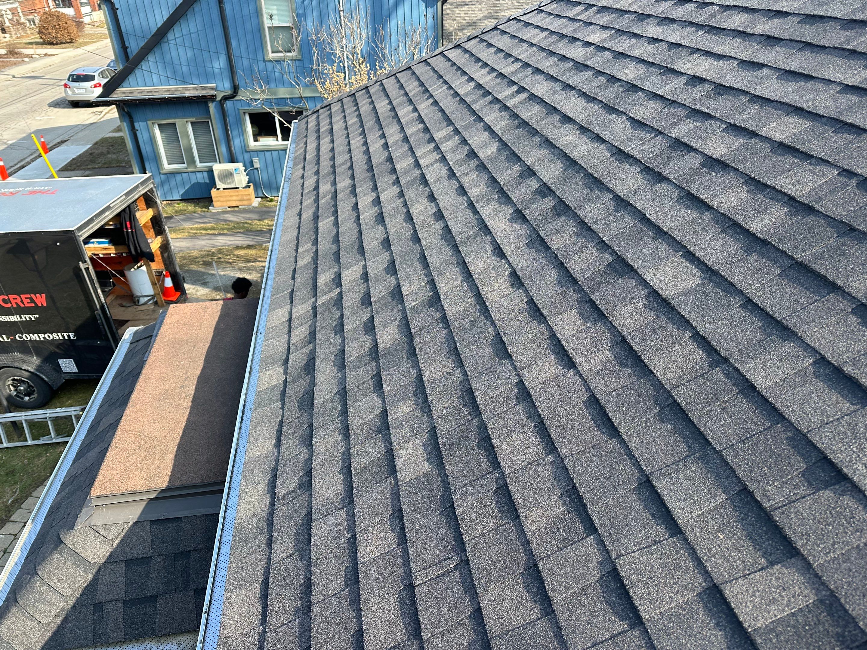 Project in Hamilton by The Roofing Crew