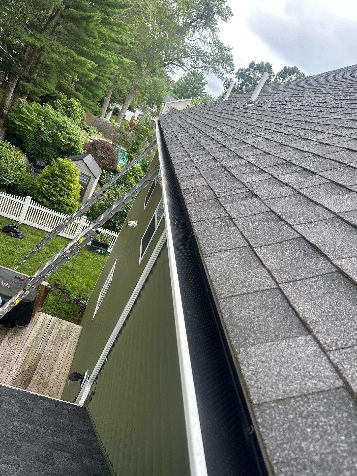 Gutter Cleaning & TREX Gutter Guard Installation in Wilmington, MA by Mighty Dog Roofing of Greater Middlesex County