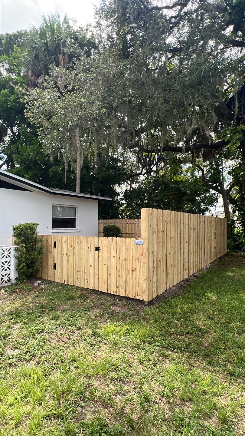 Wood Fence Installation using Board on Board Wood Fence by Asap fence and gates, LLC