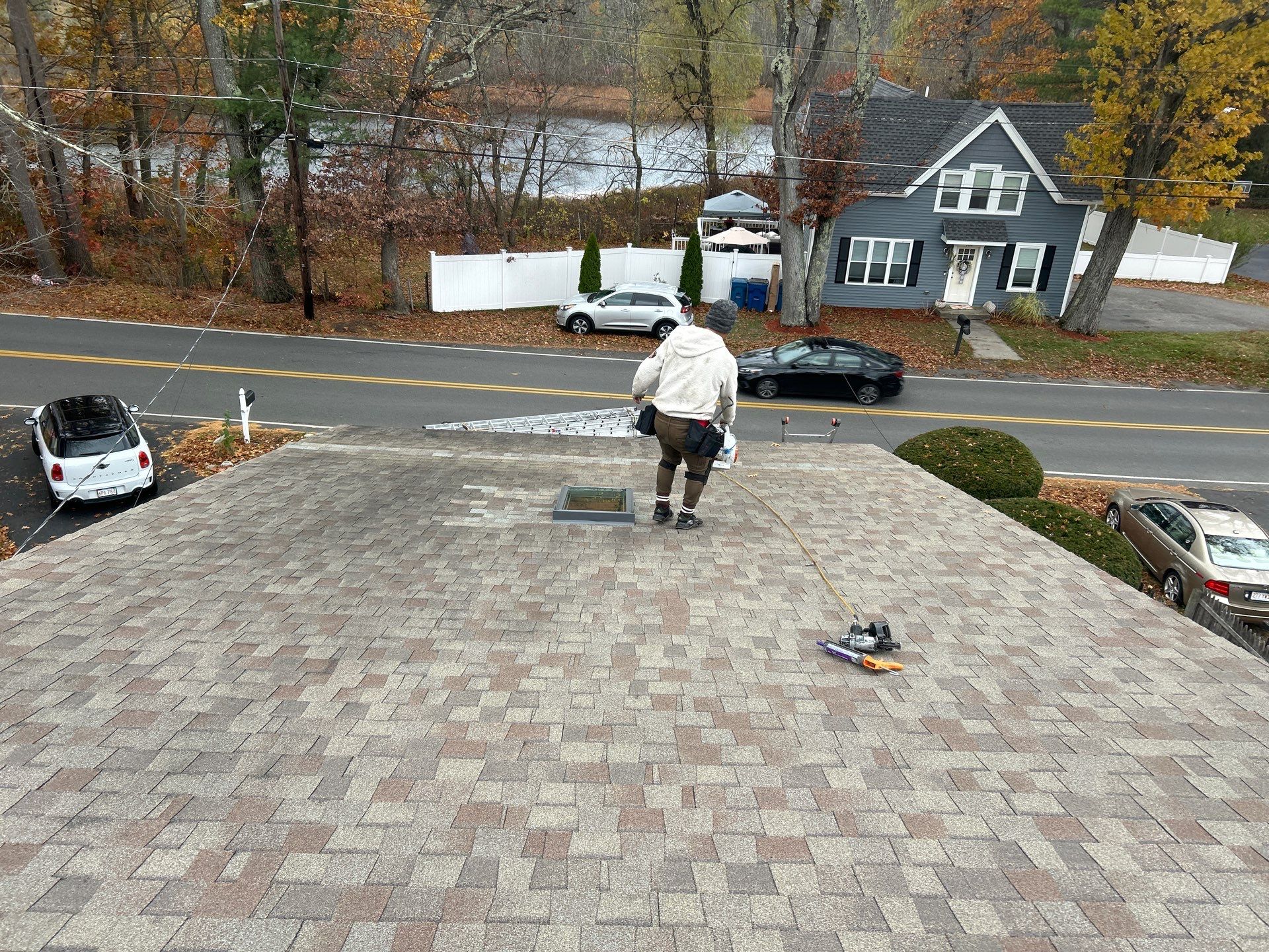Tewksbury Leaking Skylight Replacement with Complete Ventilation System by Mighty Dog Roofing of Greater Middlesex County