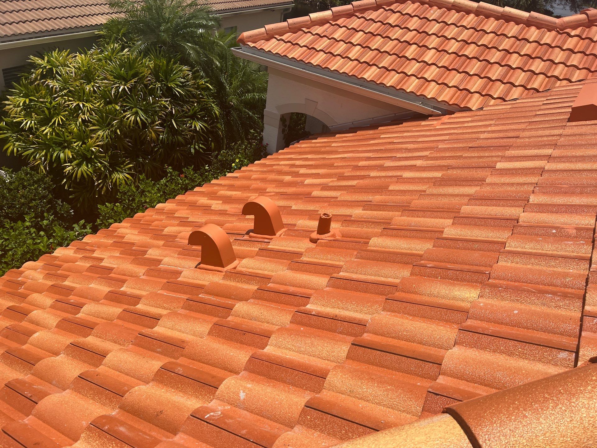 Residential Roofing Installation using Villa 900 Mission Sunset Tile by Durabilis Roofing INC