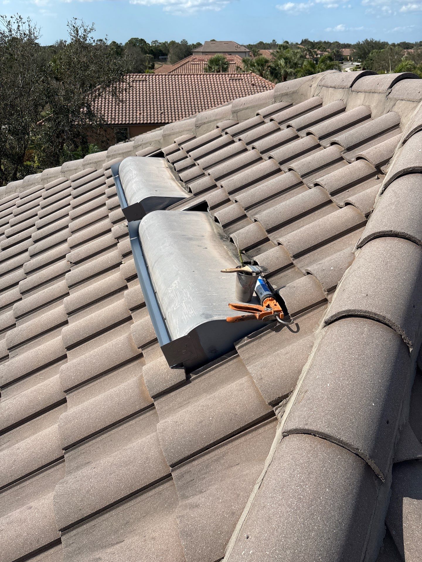 Residential Tile Roofing Repair at the Esplanade Golf & Country Club at Lakewood Ranch by Gopher Roofing