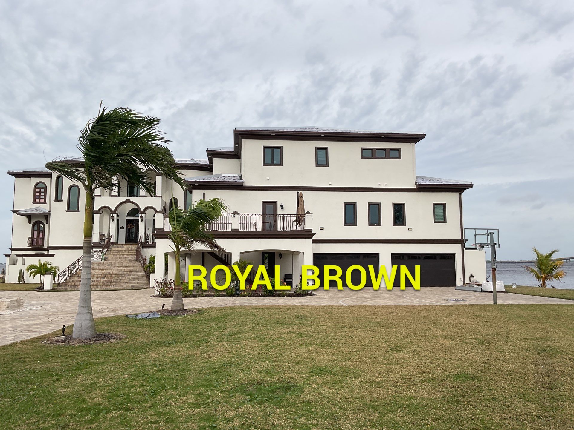 Brown Seamless Gutters using Royal Brown in Fort Myers FL by Gutter Professors