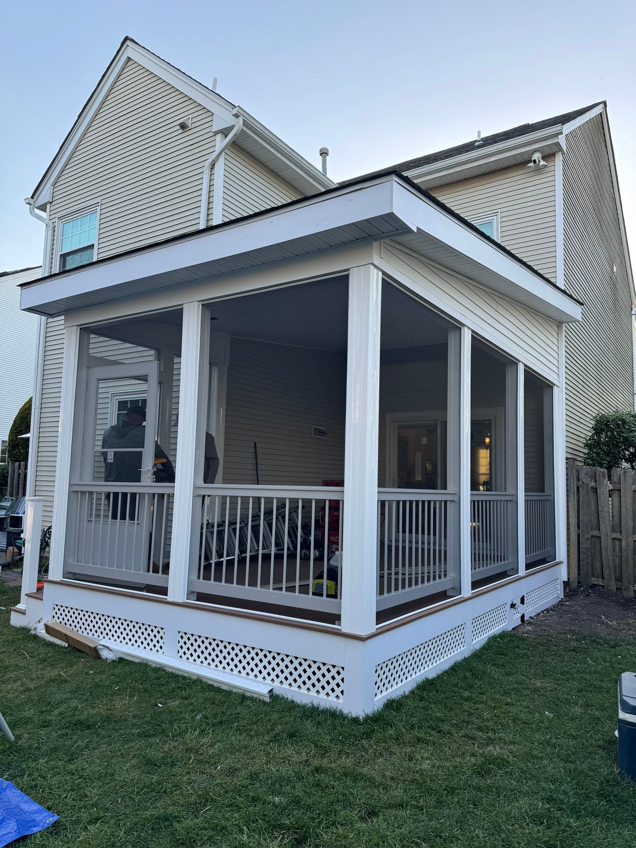 New Deck with Screened Porch by deck guardian