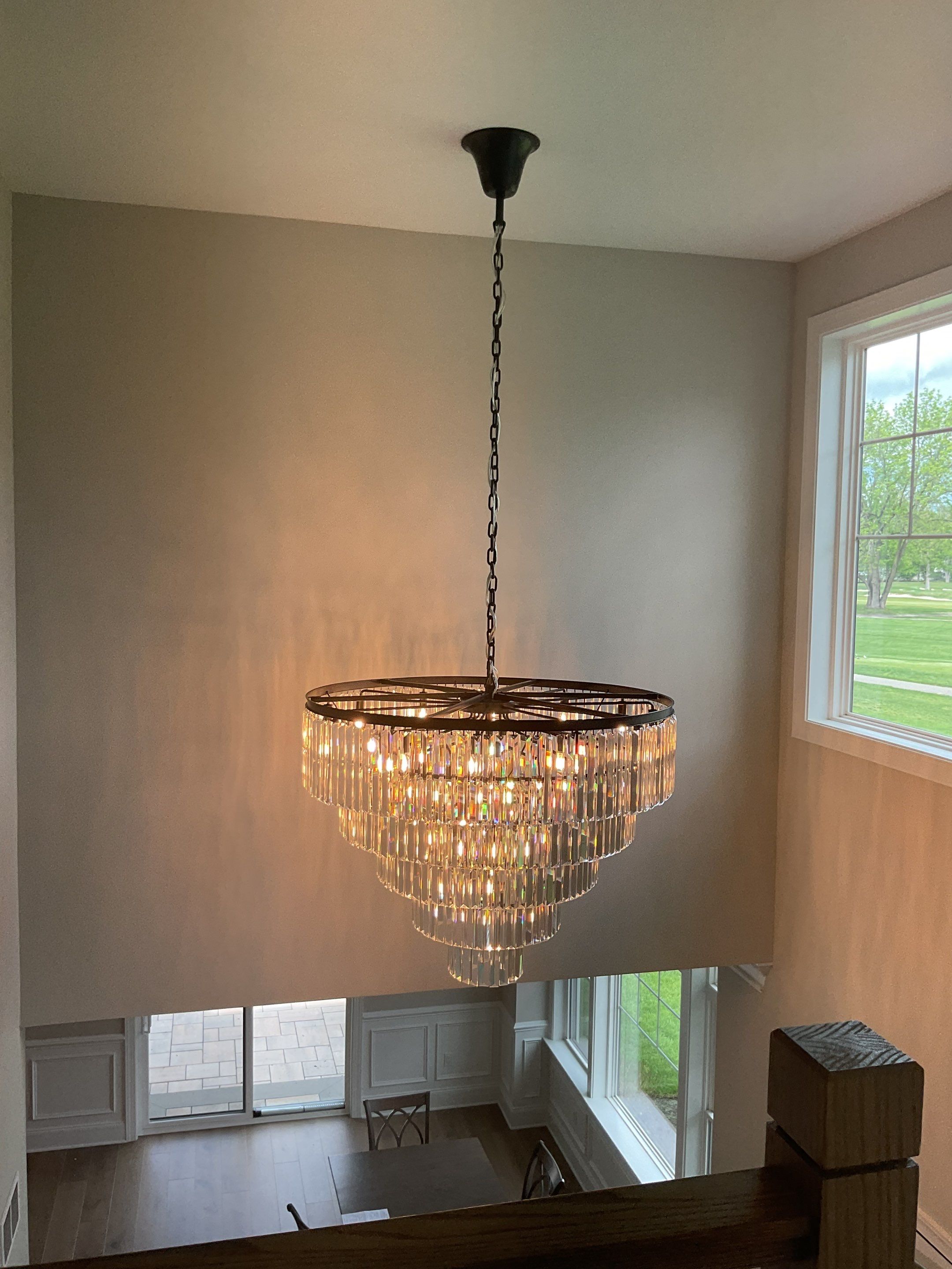 High-End Fixture Mounted on Light Lift by ZAM Electric