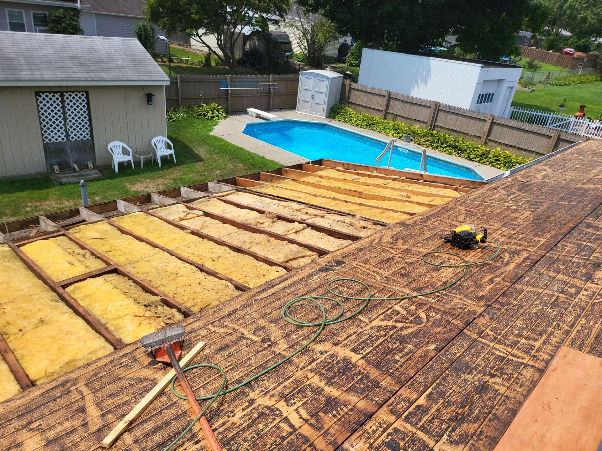 Residential Roofing Installation using Owens Corning TruDefinition Duration AR - Estate Gray by A Plus Exterior