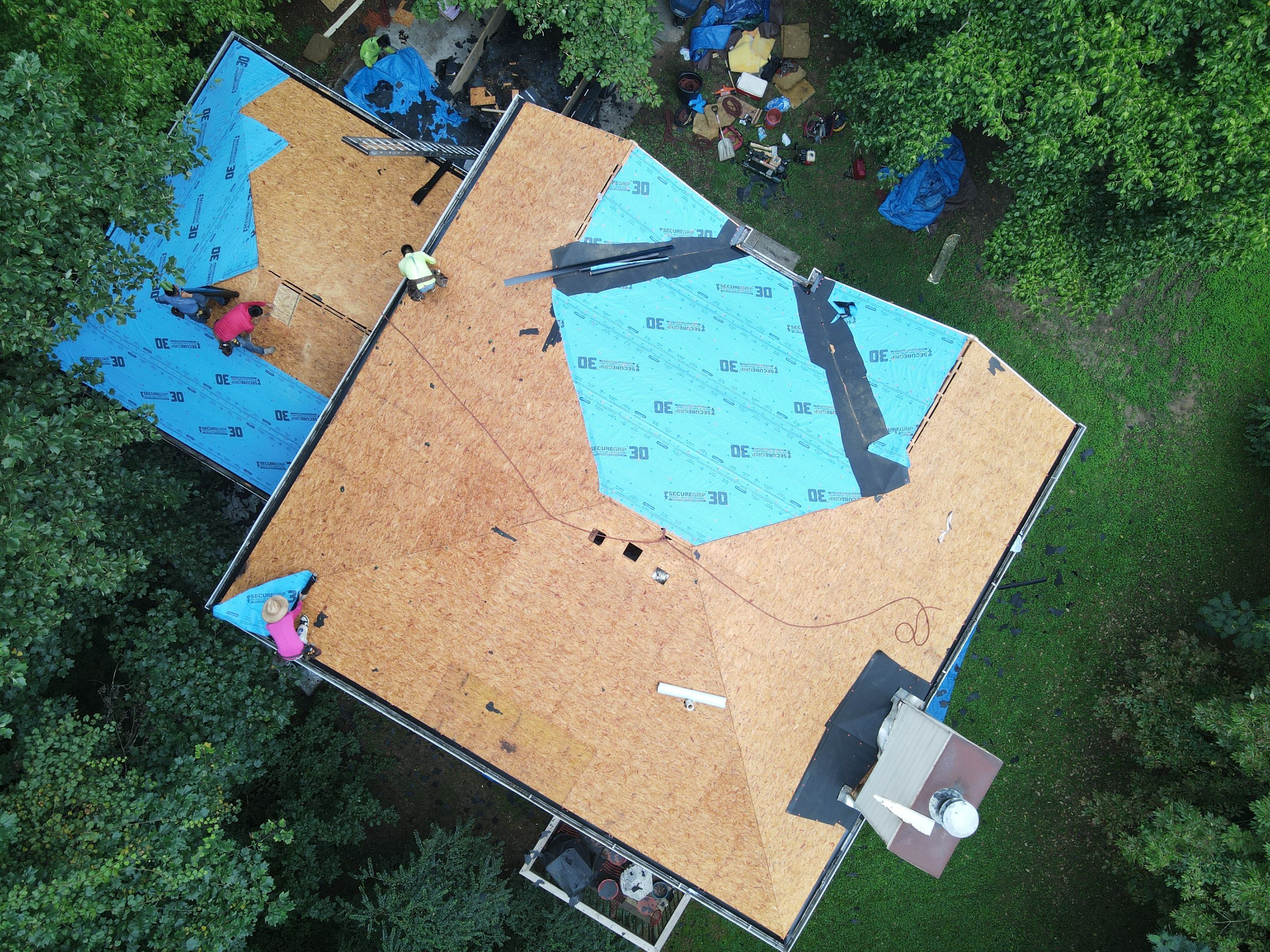 Residential Roofing Installation using Owens Corning by Inspector Roofing and Restoration