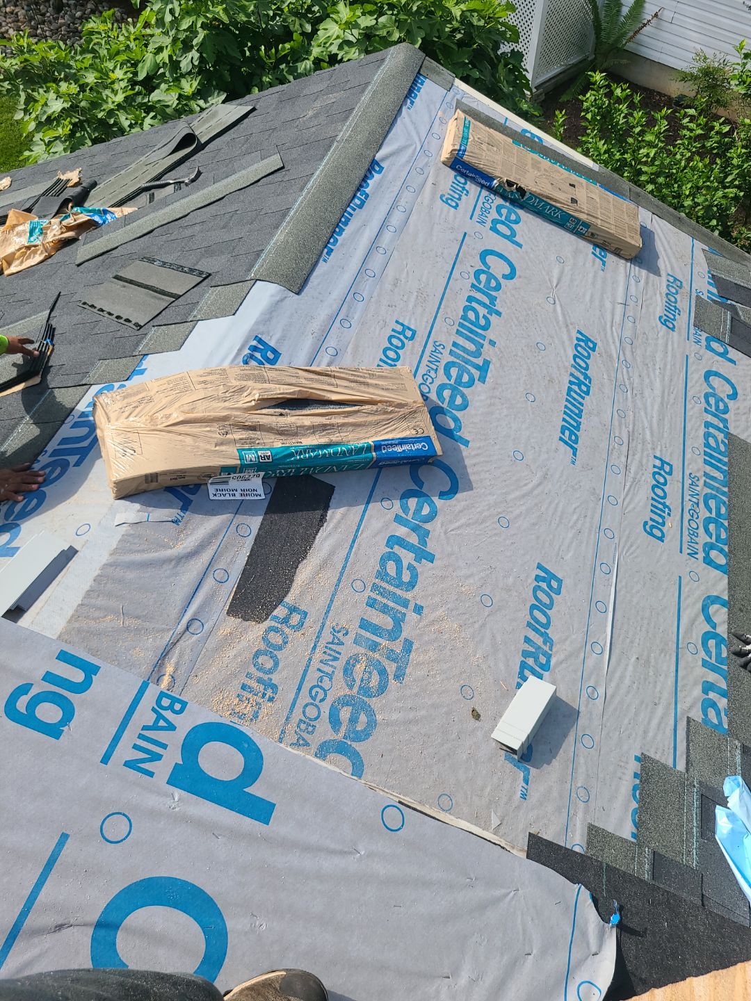 Vienna: Roof Replacement with CertainTeed Landmark Designer Shingles in Moire Black by RM Banning, Inc.