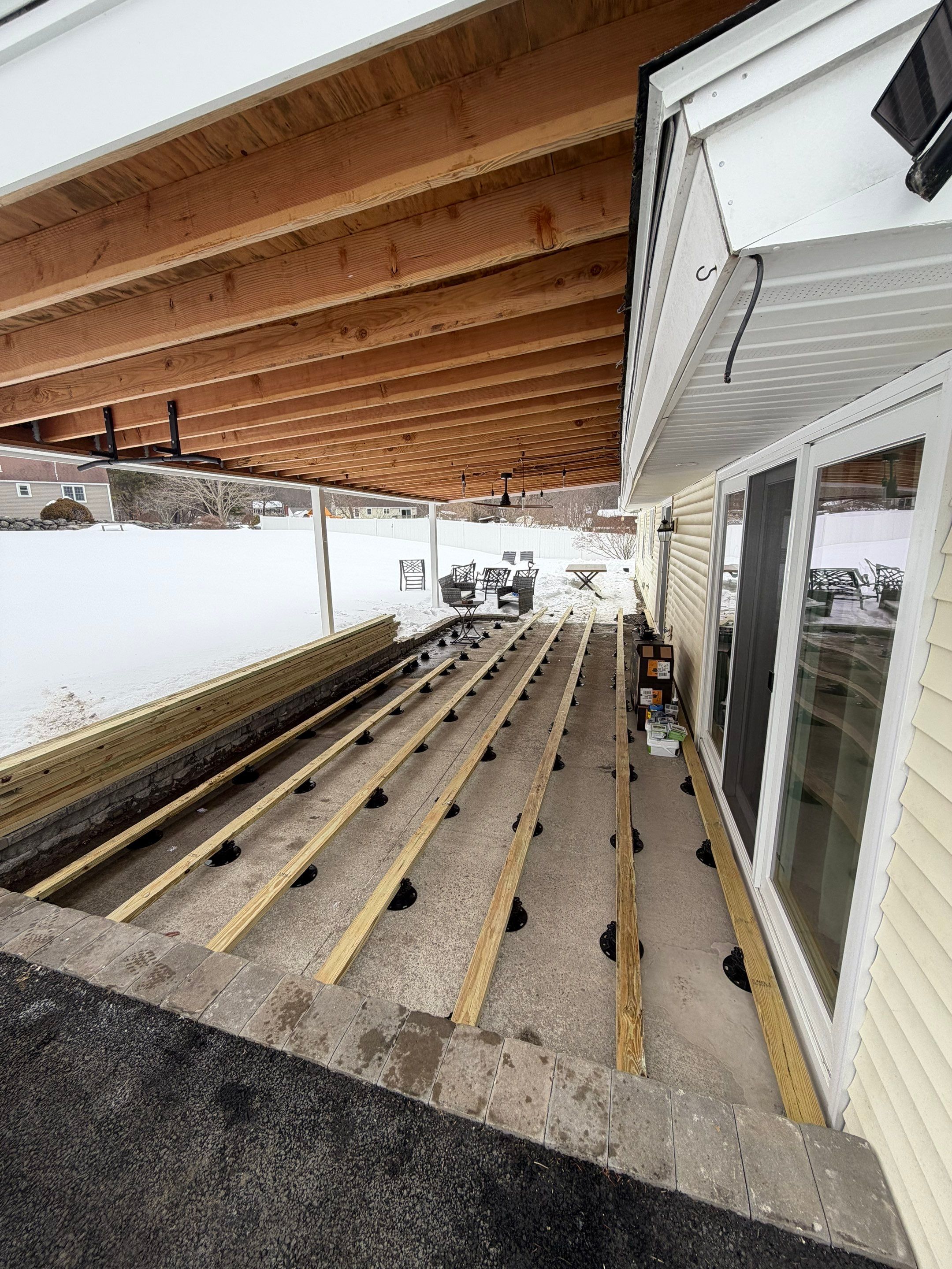Composite Deck Installation in Hudson by UBrothers Construction
