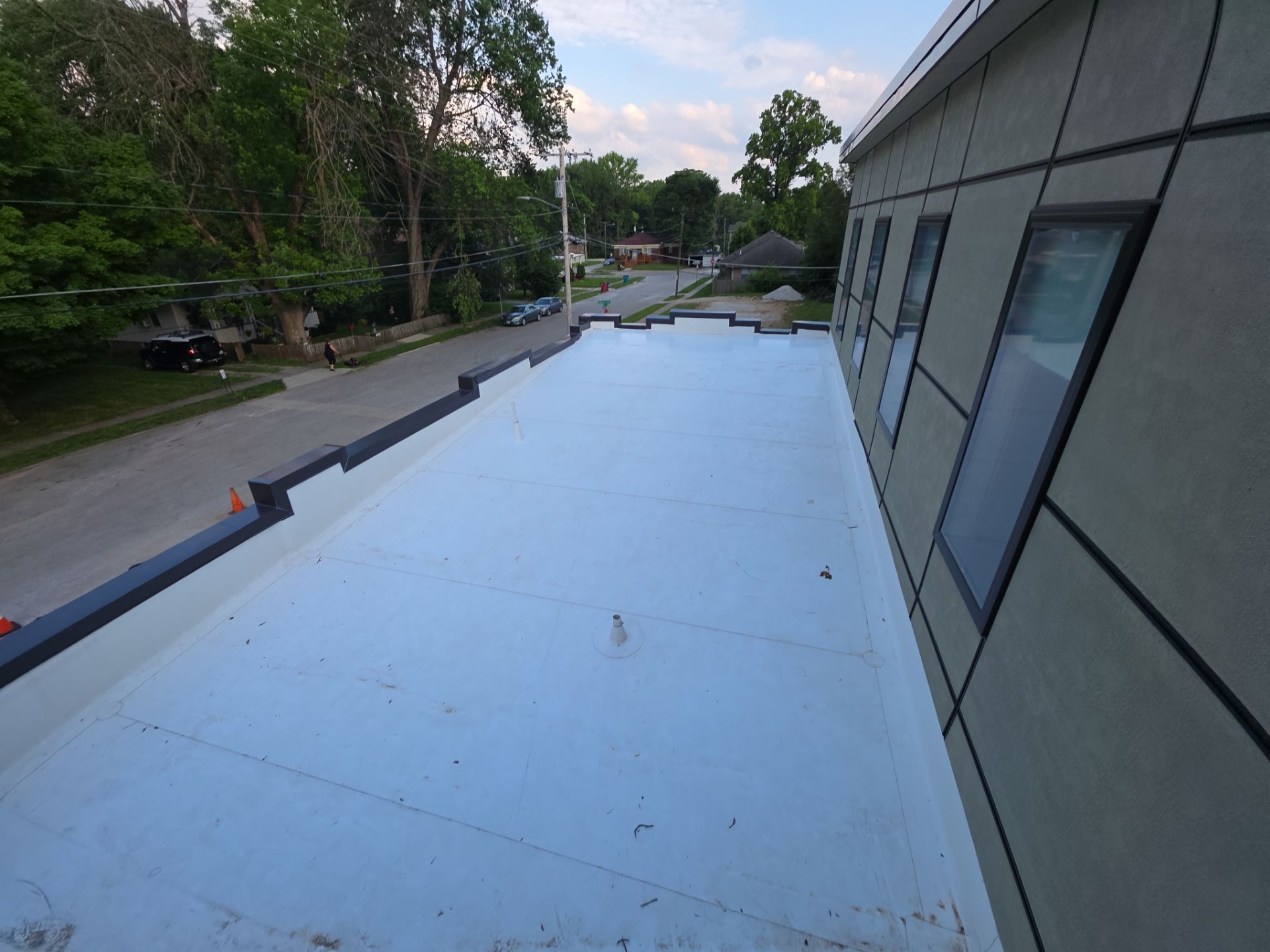 Commercial Flat Roof Install - Single-Ply Membrane  by Titan Commercial & Residential Roofing 