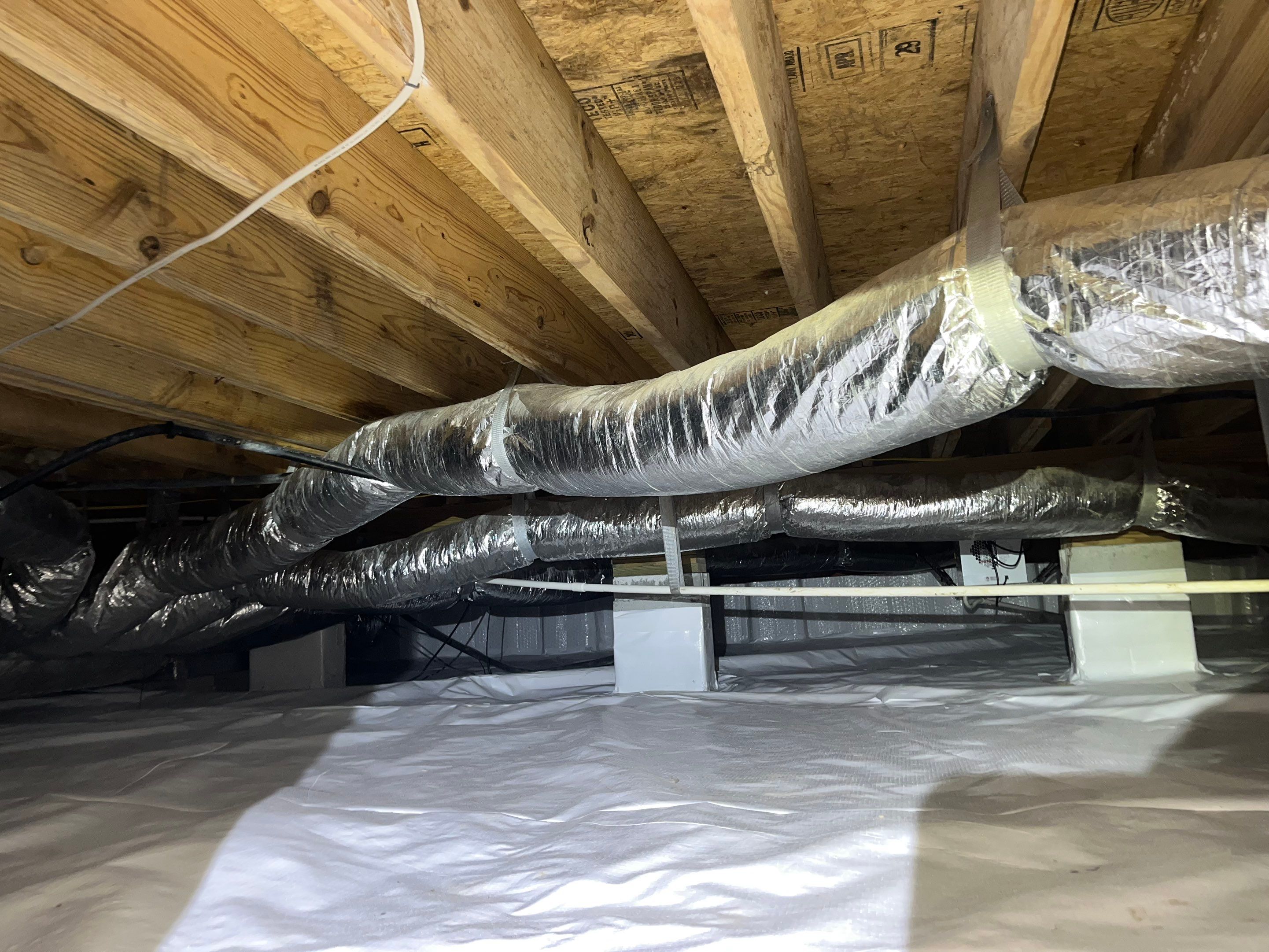 Impact Choice Encapsulation with French Drain and Crawlspace Doors by Impact Crawlspace