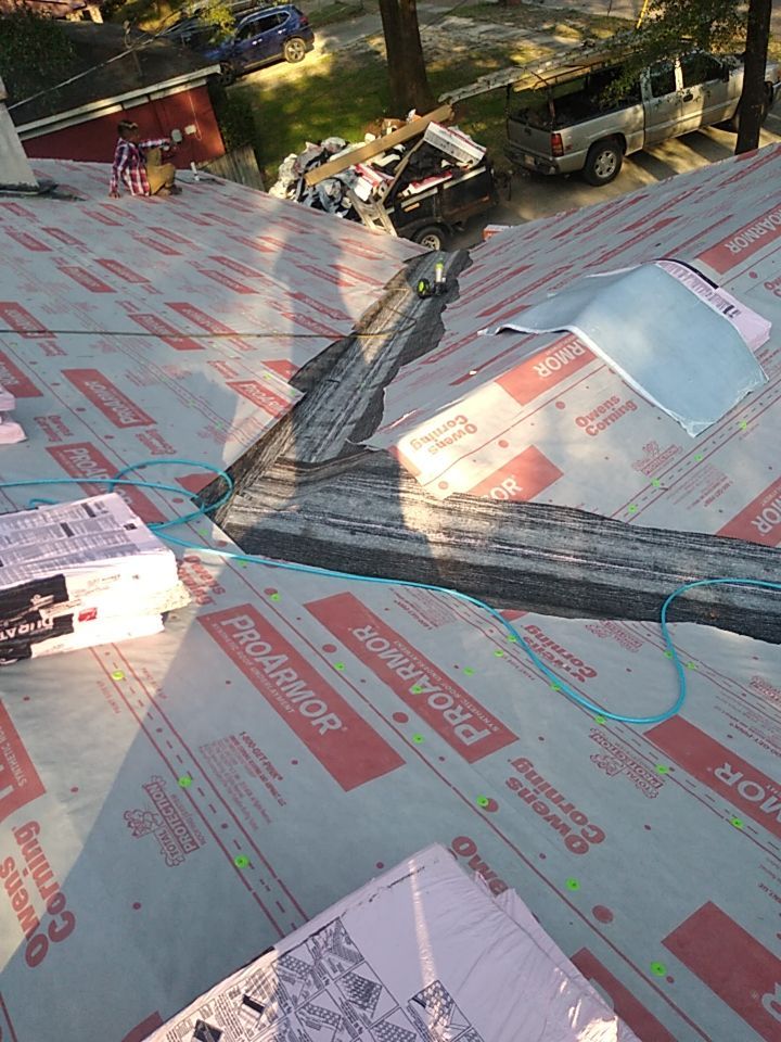 Residential Roofing Installation using Roof Replacement by American Roofing & Construction LLC
