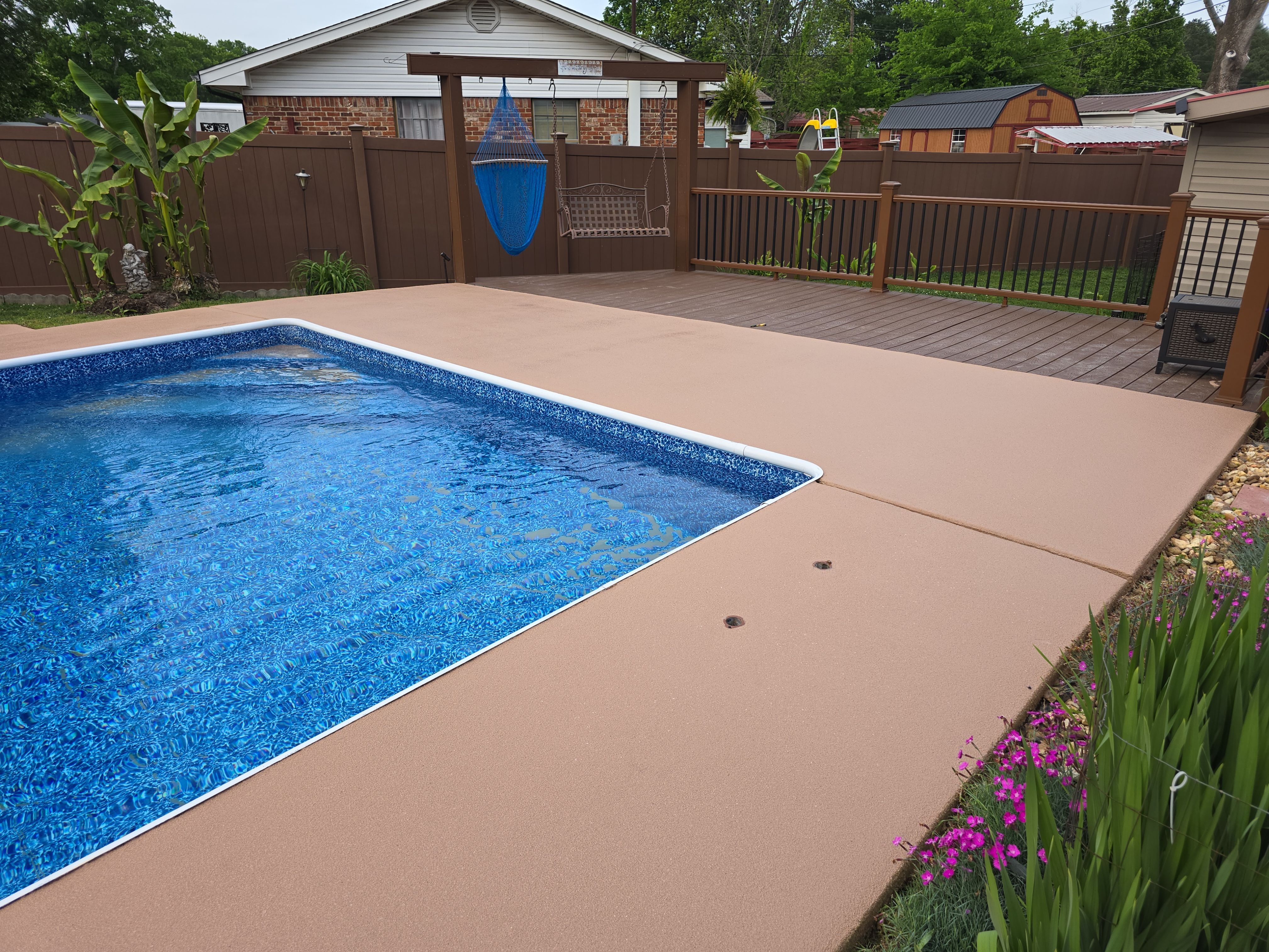 Beautiful Pool Deck in Rossville, GA by Elite Floor Solutions