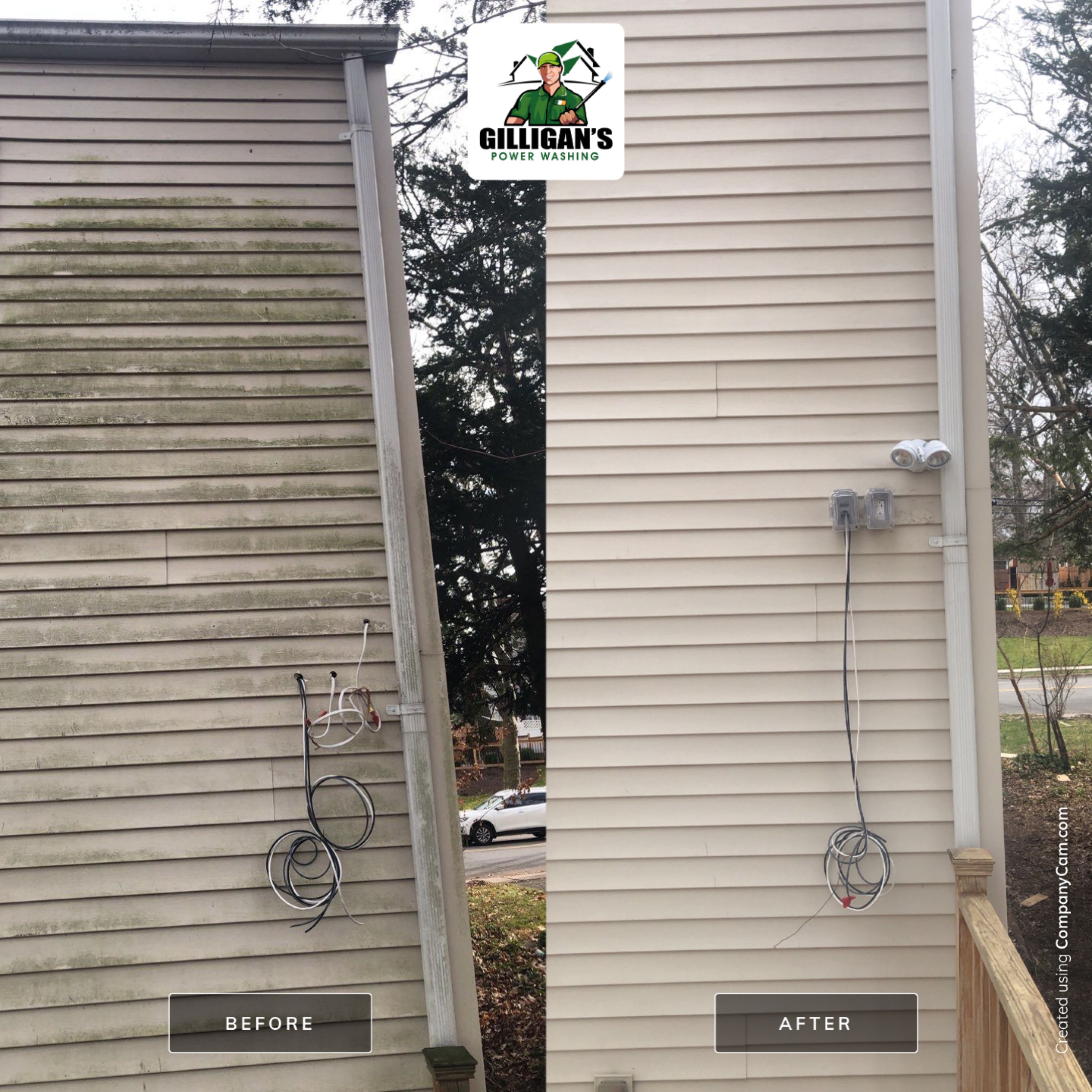 Exterior Cleaning using Softwashing by Gilligan’s Power washing