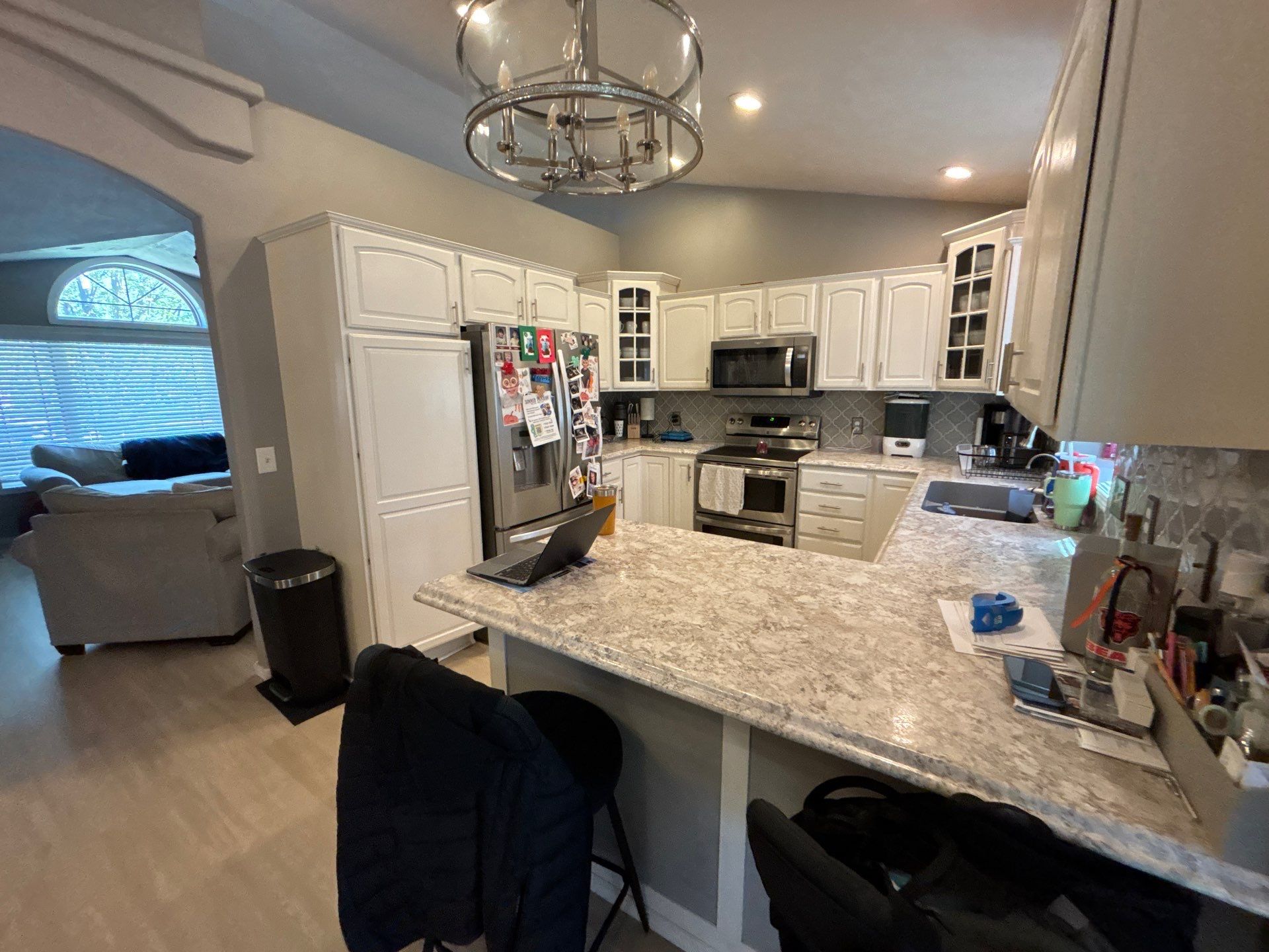 Sioux Falls Interior Painting and Luxury Vinyl Plank Flooring Installation by Select Painting, Coatings & Garage Cabinets
