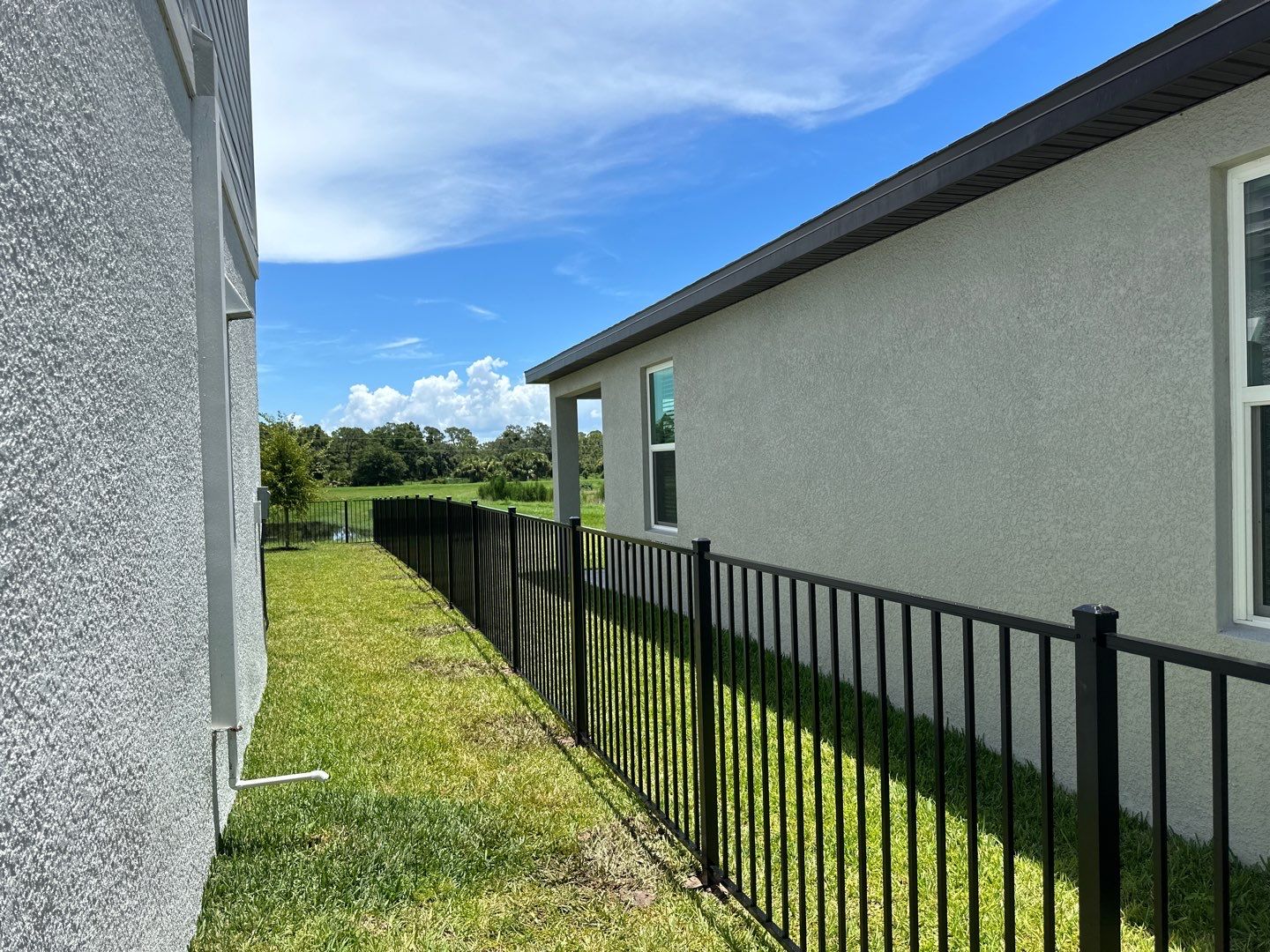 Aluminum Fence Installation using 3 Rail Aluminum Fence by Asap fence and gates, LLC