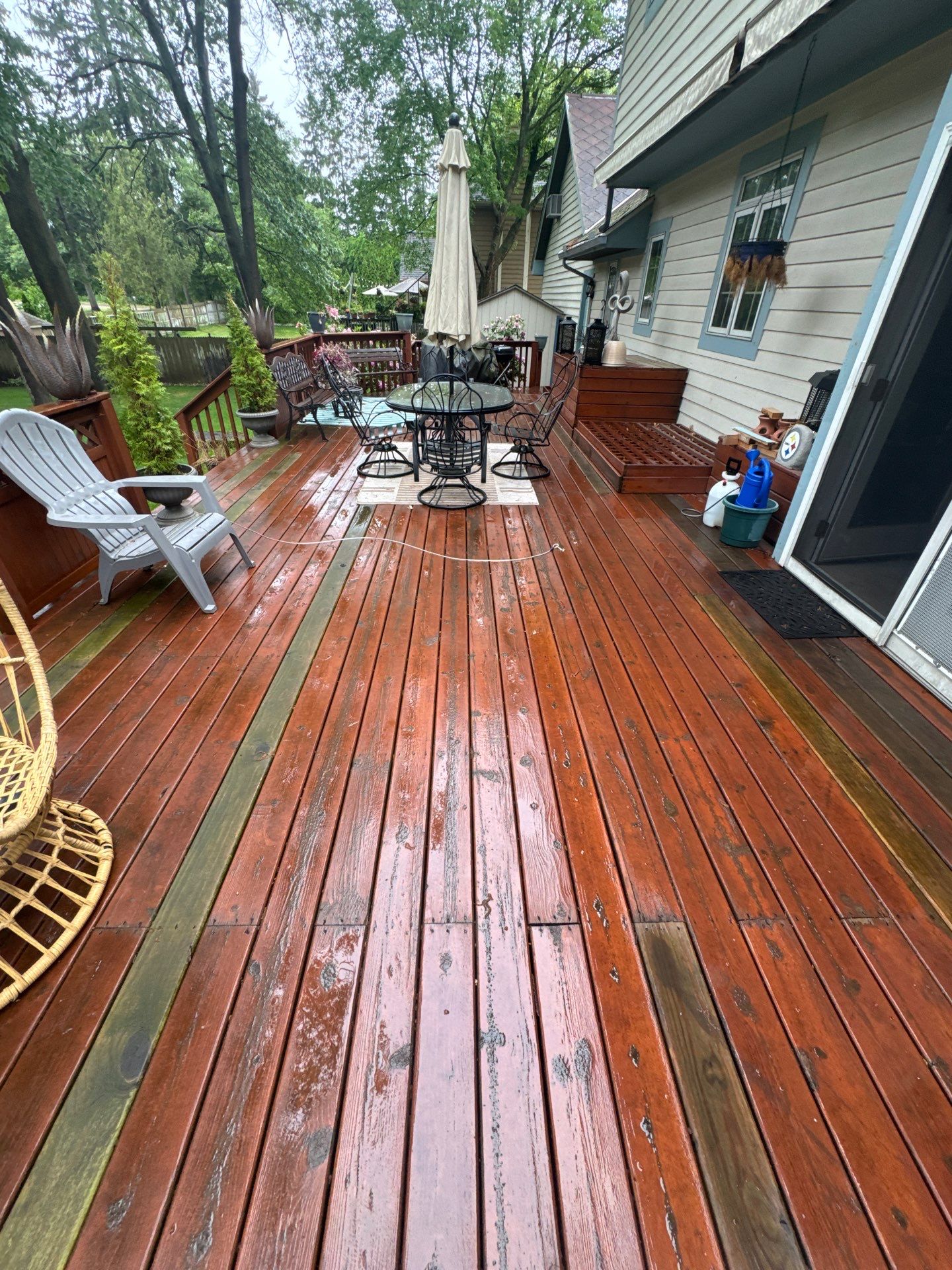 Interior Renovation and Multi-Level Deck Staining in Norton Shores by Gordon Painting