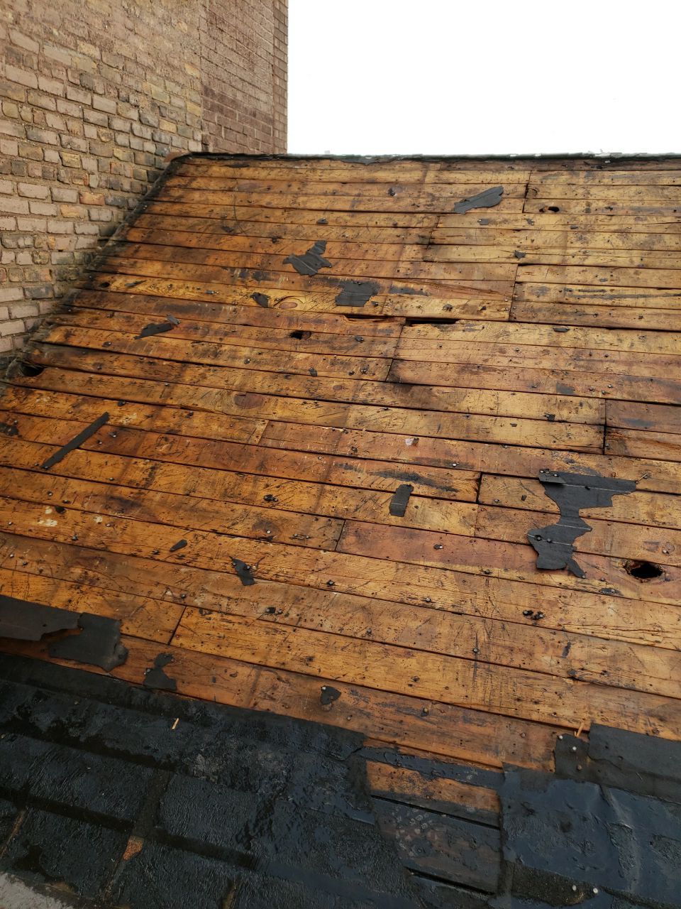 Asphalt Roof Replacement with Aluminum Gutter Installation by Custom Installations