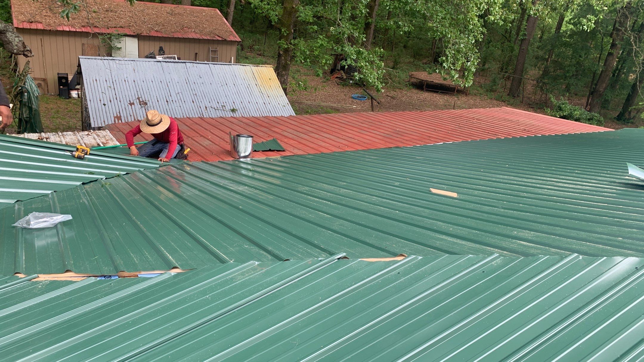 Residential Shingle Reroof using 29 gauge metal by Hostetler Roofing