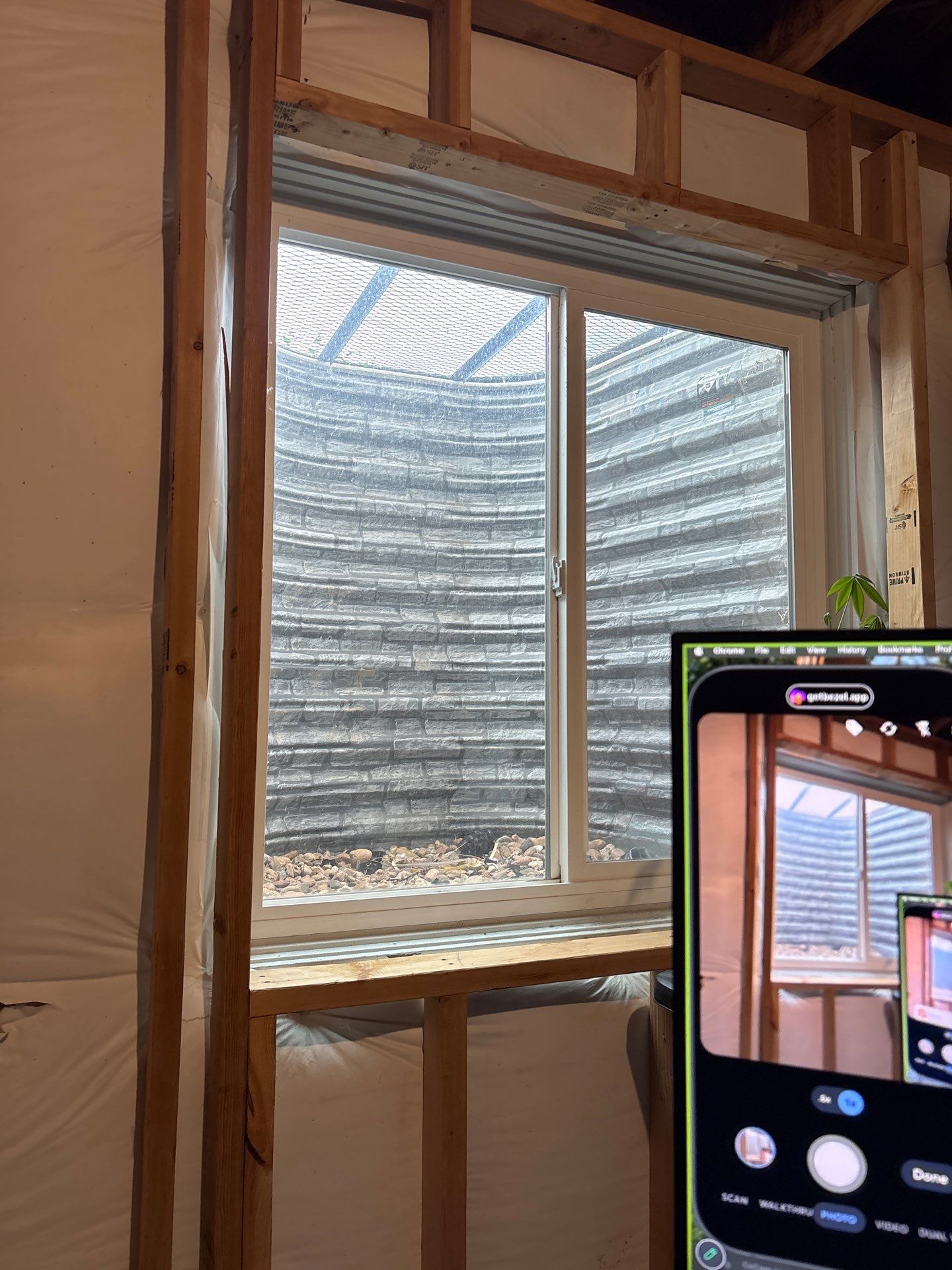 Basement Egress Window Installation and Framing in Wellington by CompanyCam Sales Demo