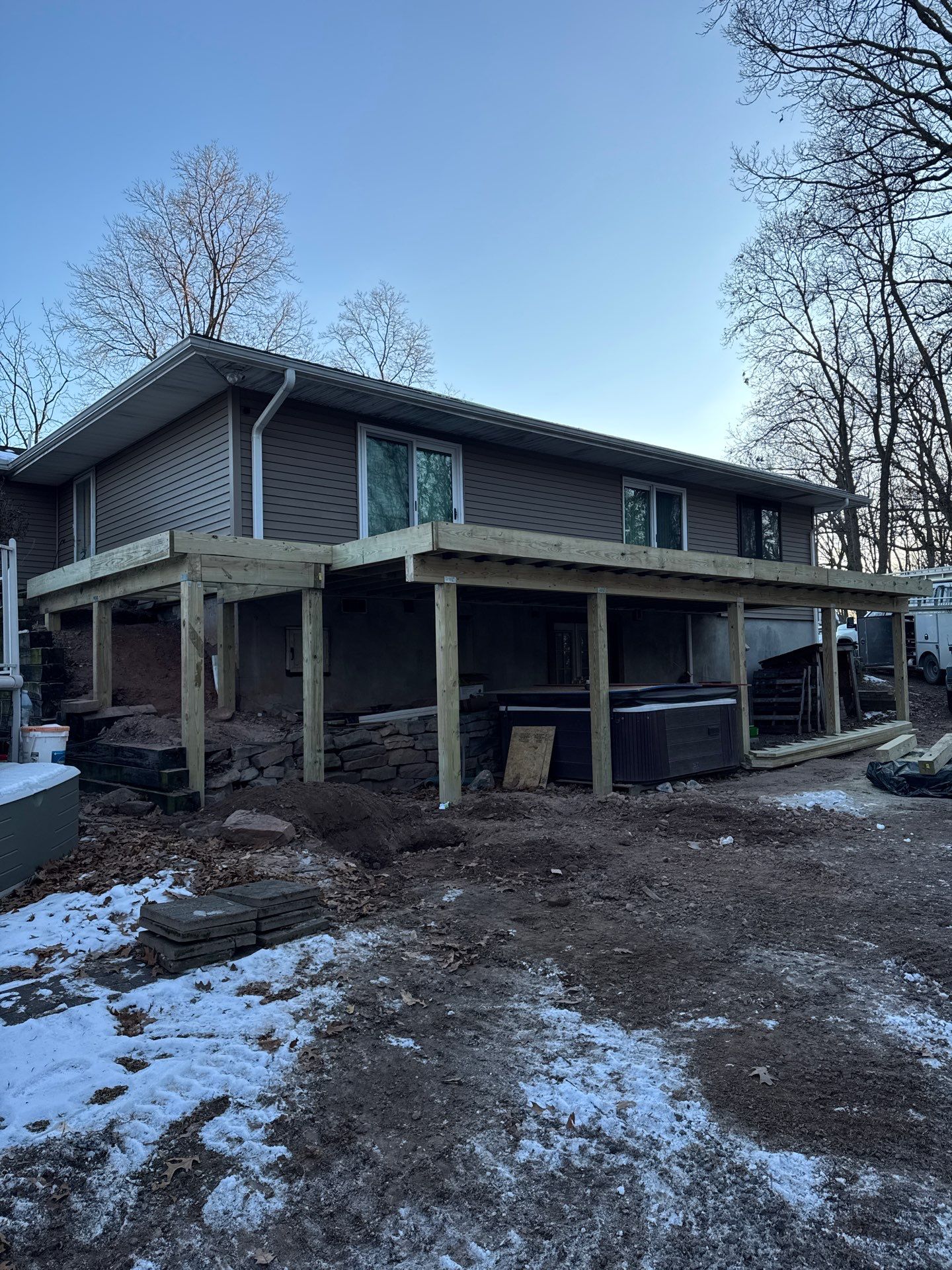 Complete deck replacement by Esh Builders