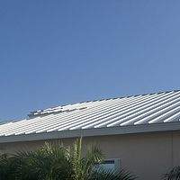 24ga 1.5" Mechanical Seam Regal White  by Total Roofing System The Metal Roof Experts