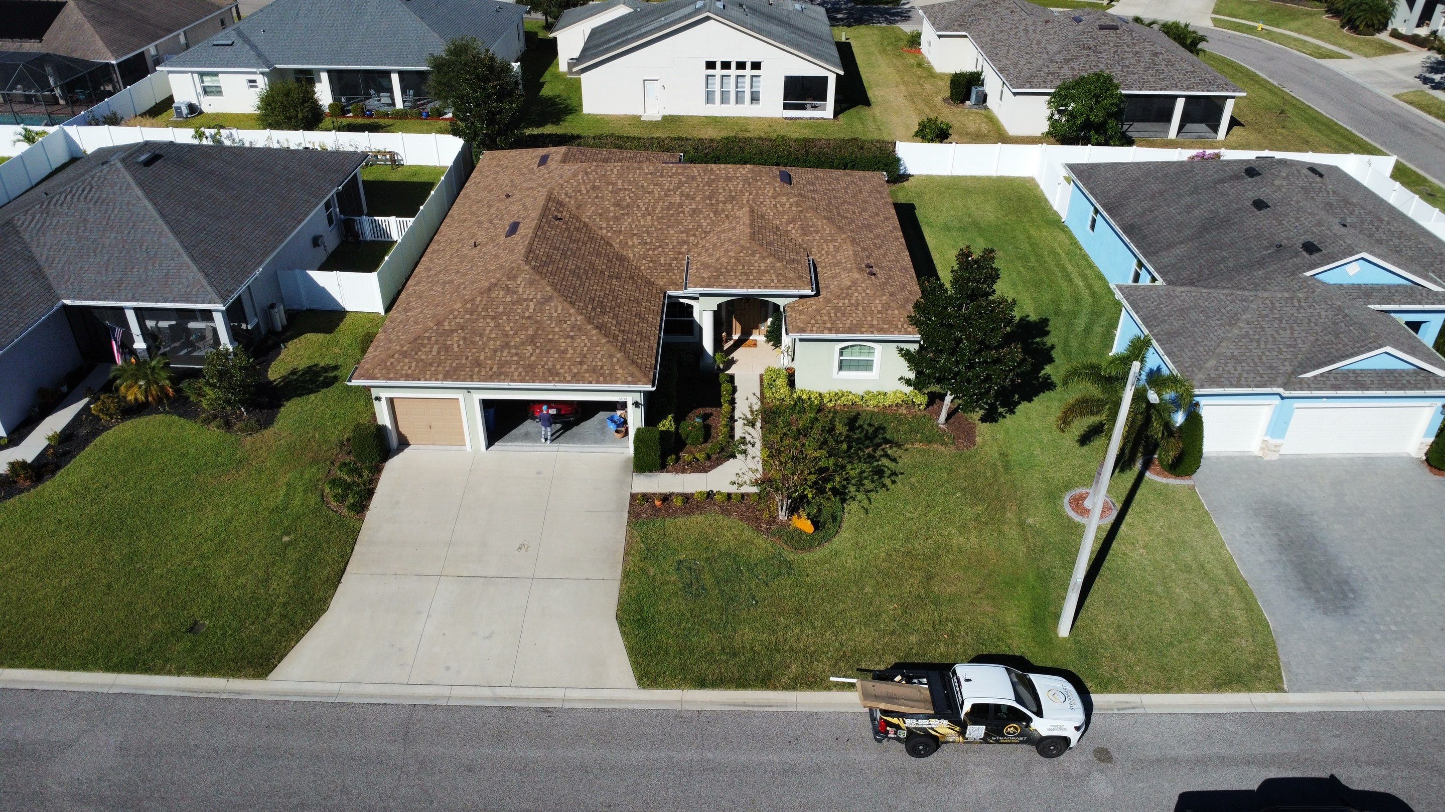 Roof Replacement in Ruskin FL. by Steadfast Roofing 