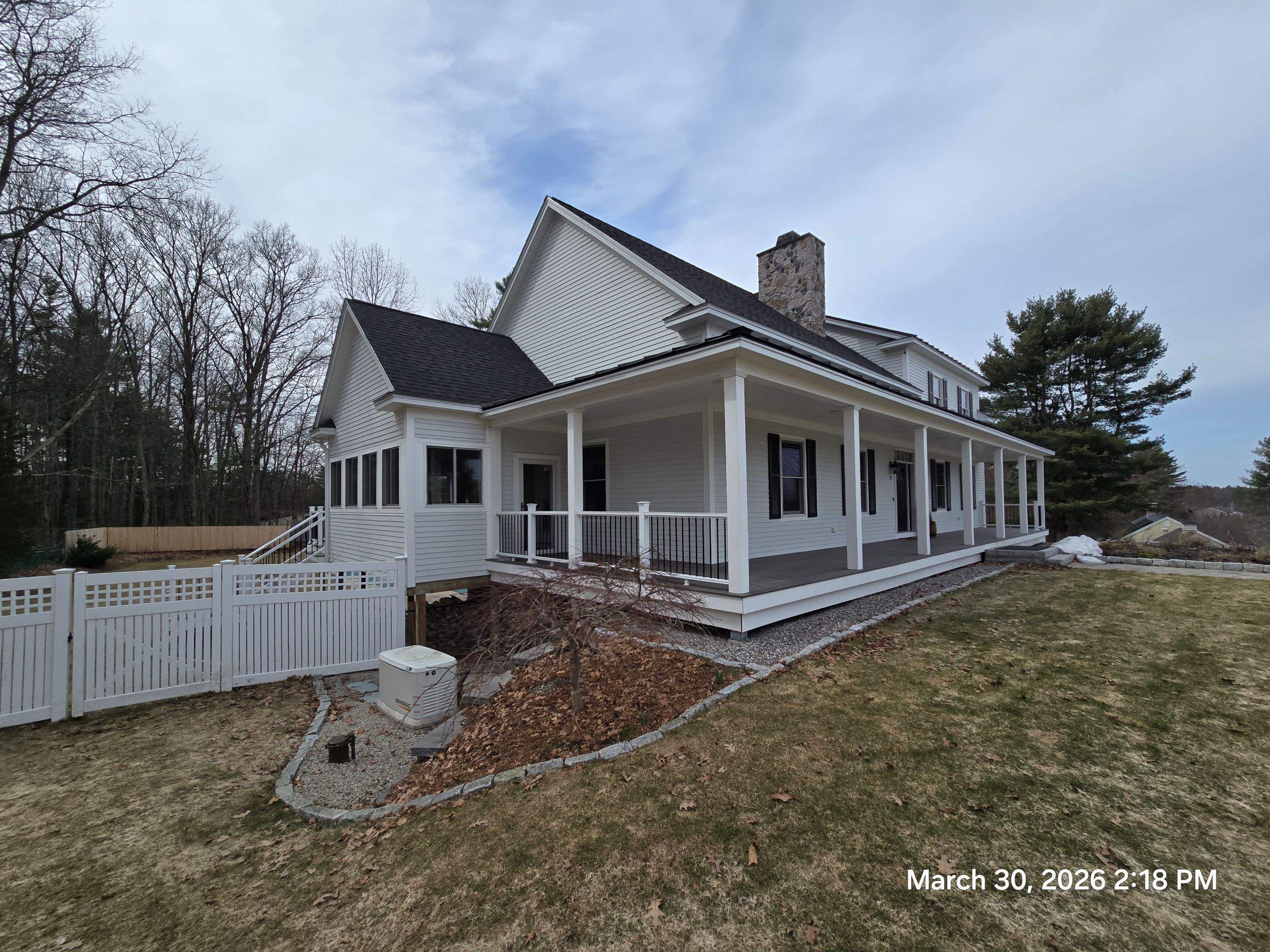 Full Exterior Painting for Bedford Farmhouse and Carriage House Garage by The Persnickety Painters