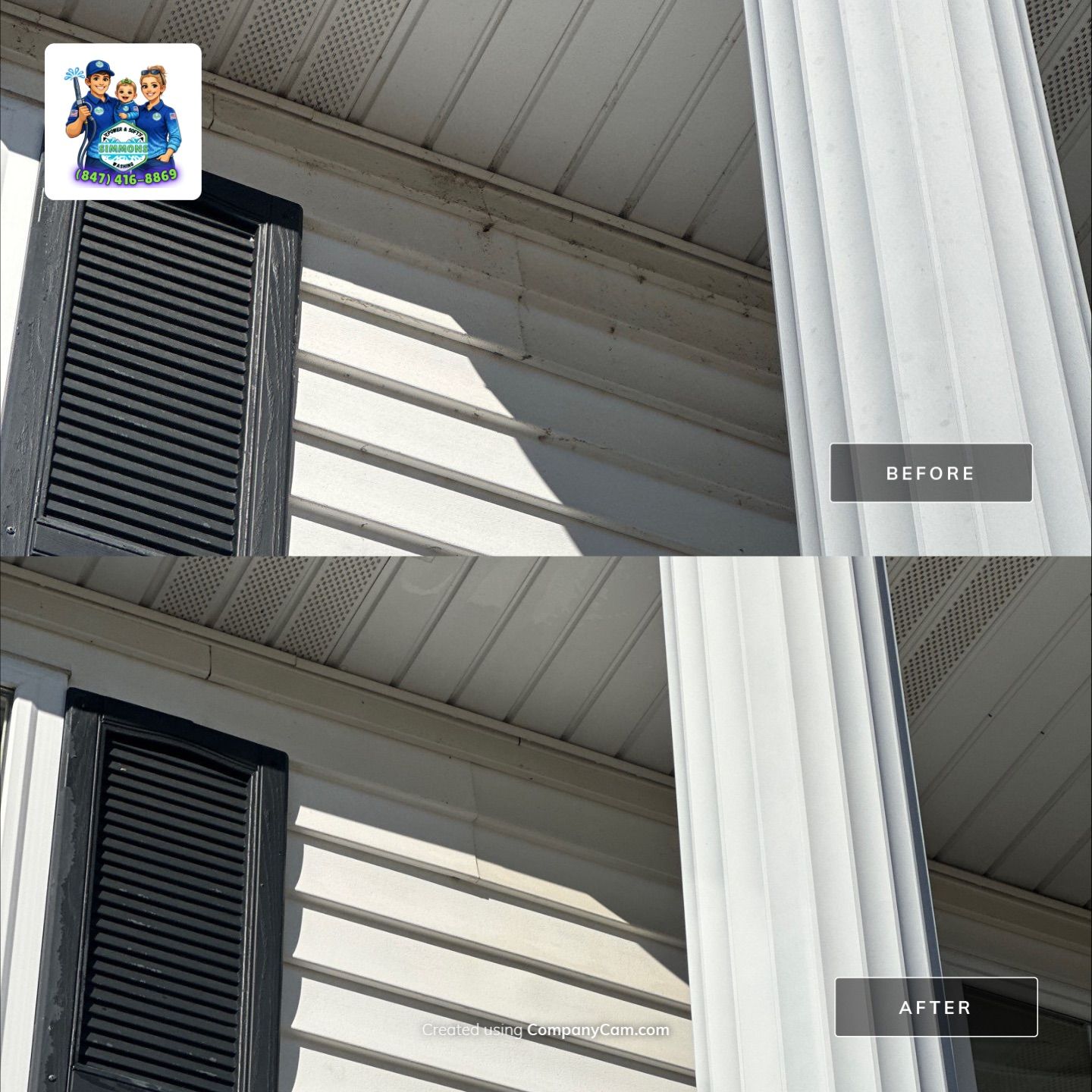 Project in Lindenhurst by Simmons Power & Soft Washing